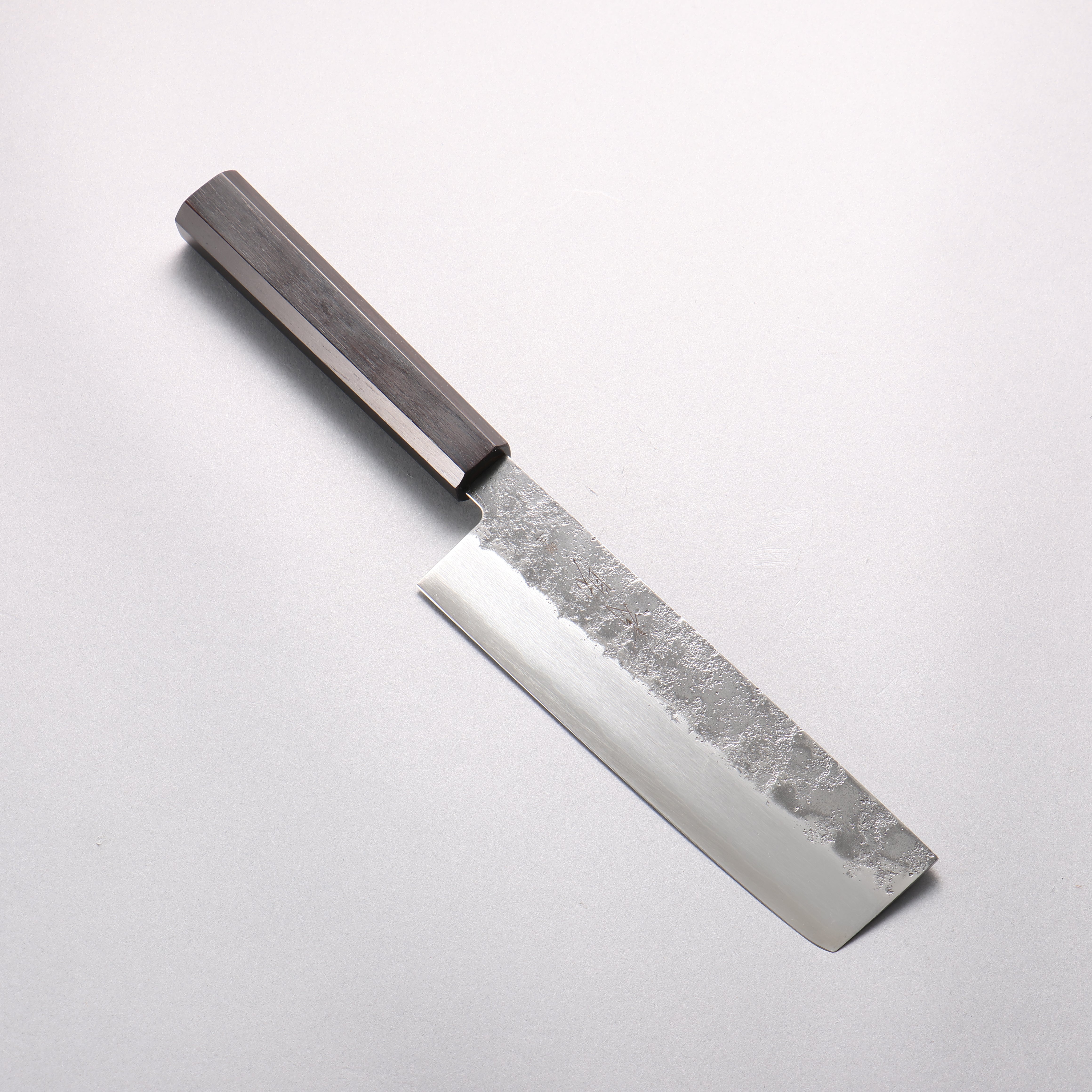 Seisuke Silver Steel No.3 Nashiji Nakiri 165mm Ebony Wood Handle - Japanny - Best Japanese Knife