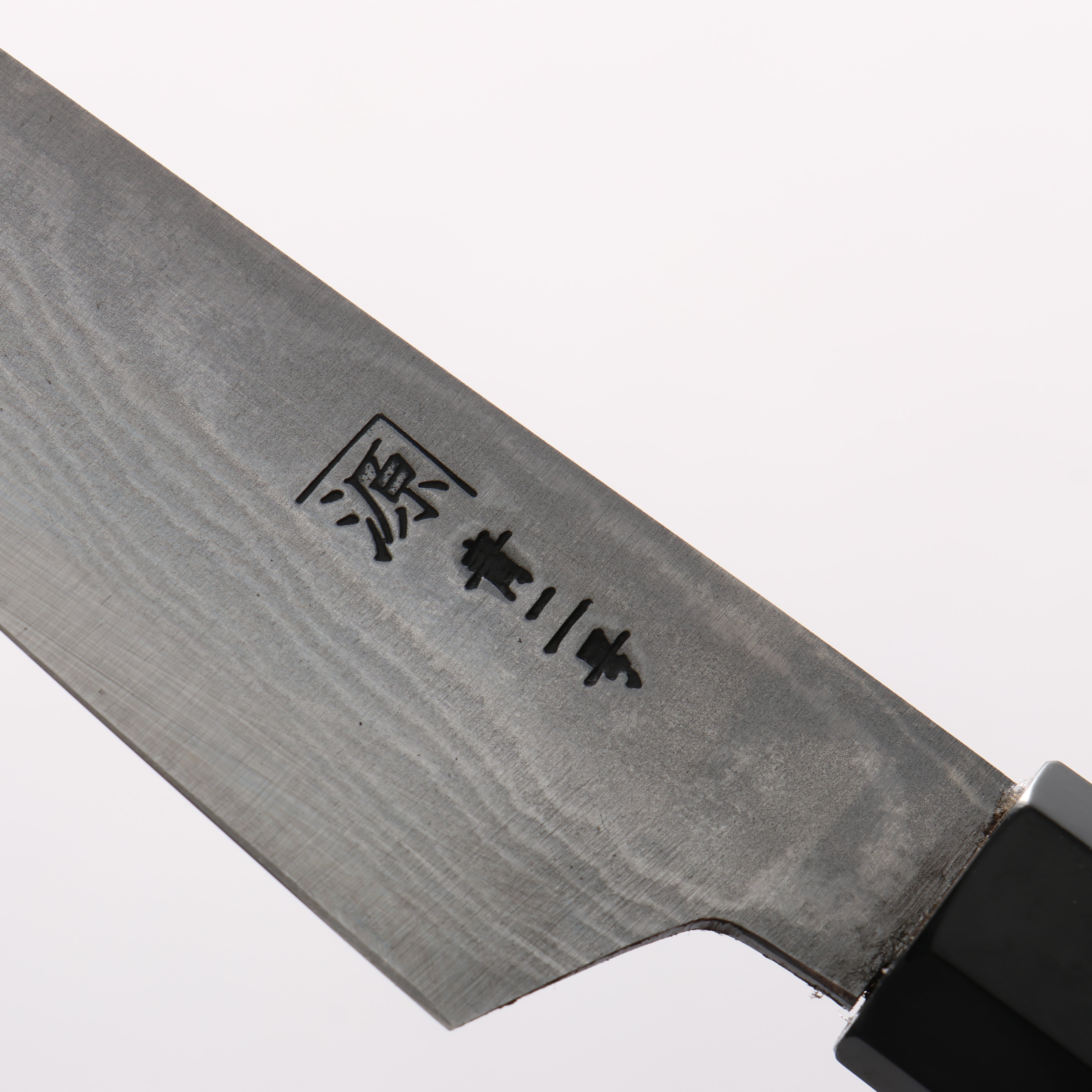 Shigeki Tanaka Blue Steel No.2 Damascus Petty-Utility 120mm Walnut Handle - Japanny - Best Japanese Knife