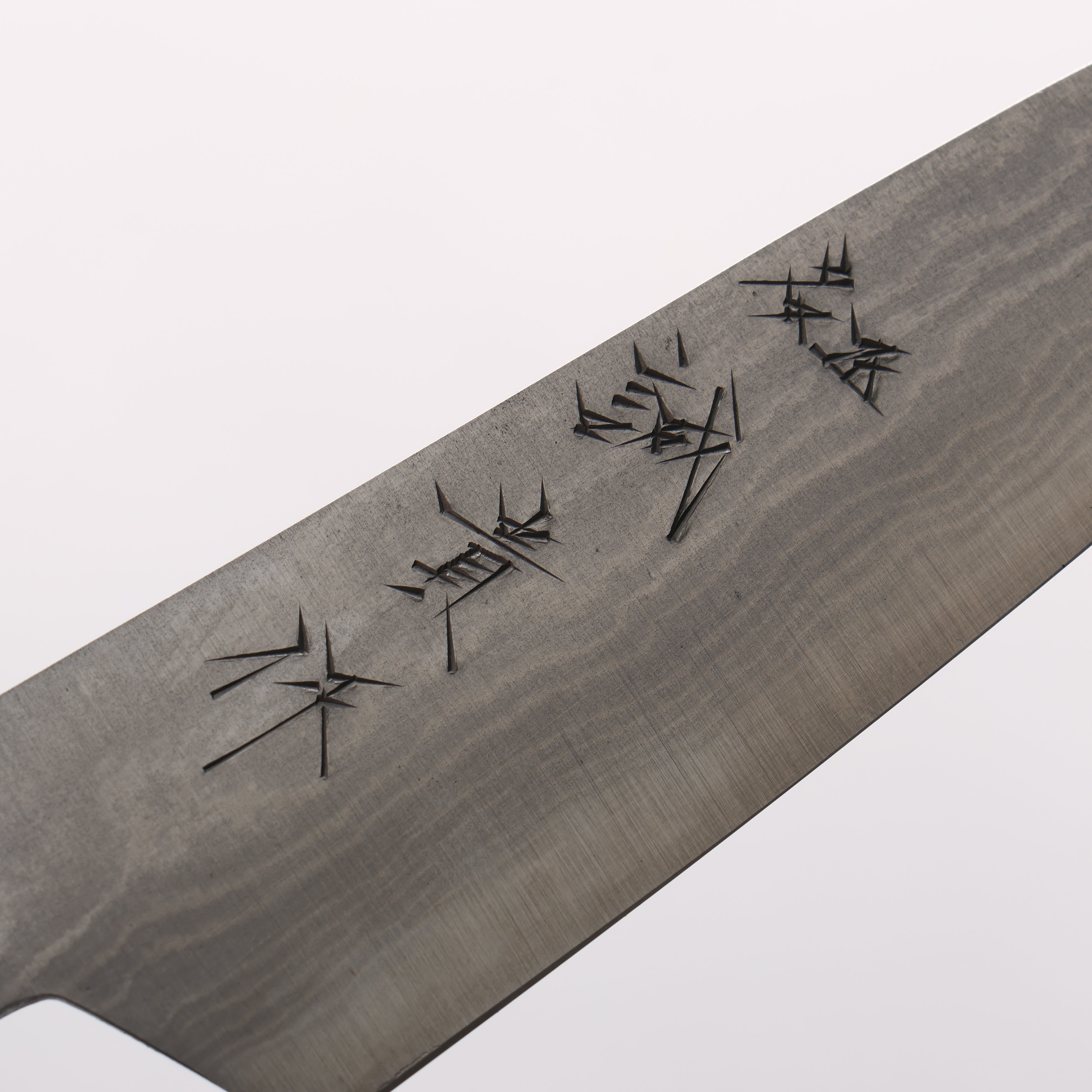 Shigeki Tanaka Blue Steel No.2 Damascus Petty-Utility 120mm Magnolia (Ferrule: Water Buffalo Horn) Handle - Japanny - Best Japanese Knife