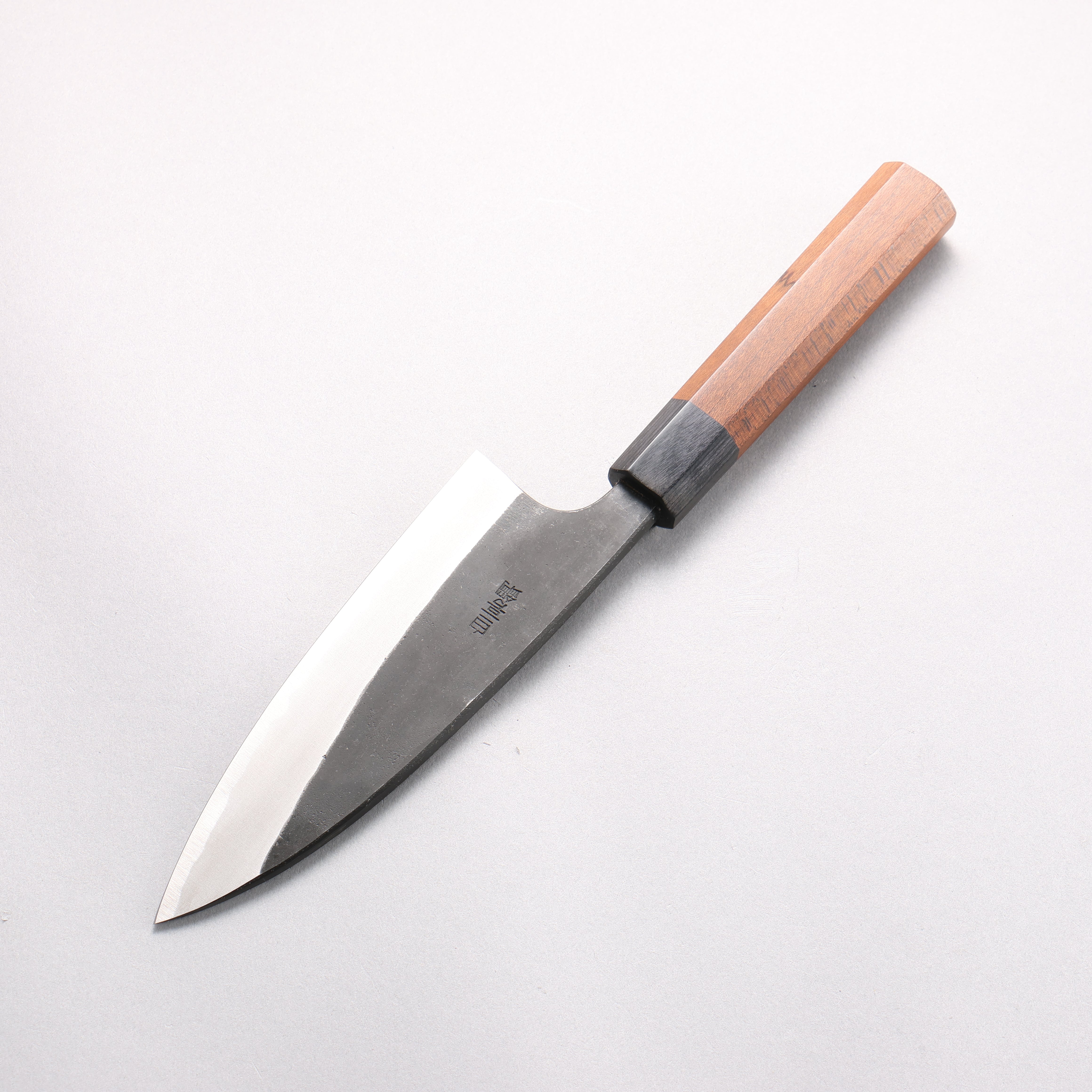 Nao Yamamoto White Steel No.2 Kurouchi Double-sided Deba 150mm Kebony Handle - Japanny - Best Japanese Knife