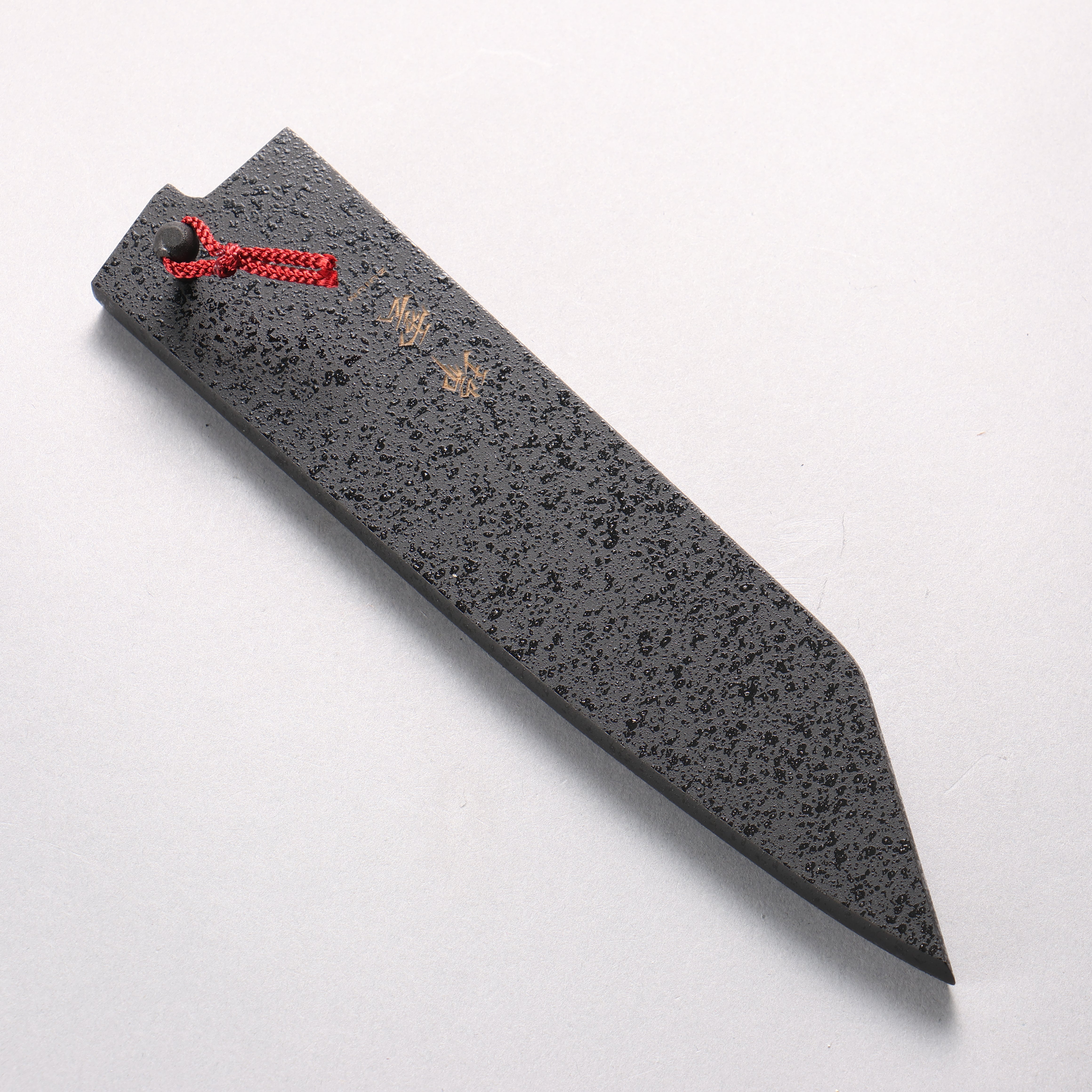 Seki Kanetsugu ZUIUN Kiwami SG2 Damascus DLC Kiritsuke Santoku 180mm Black Pakka wood Handle with Sheath - Japanny - Best Japanese Knife