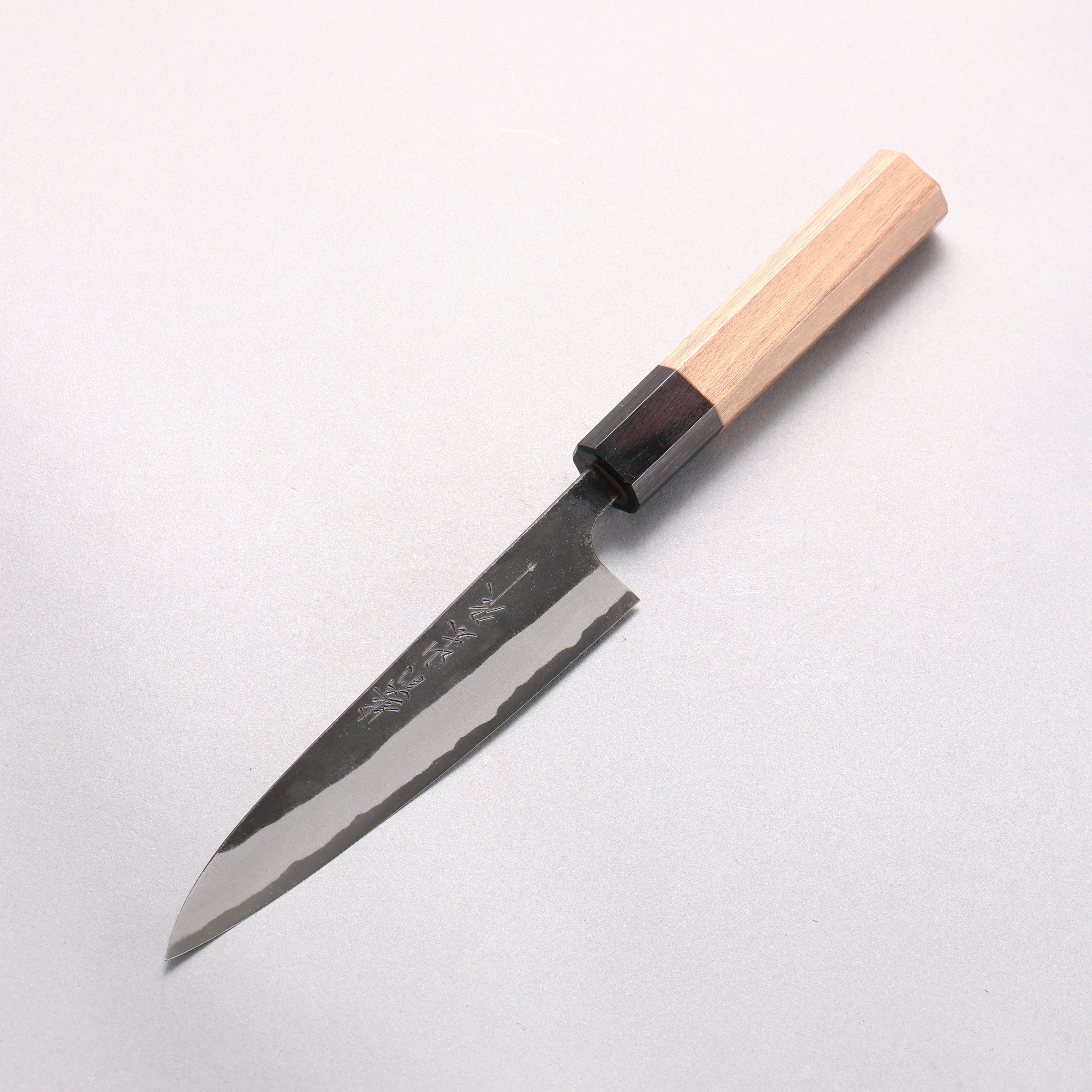 Nao Yamamoto Yasuki Blue Steel Kurouchi Petty-Utility 135mm Walnut Handle - Japanny - Best Japanese Knife
