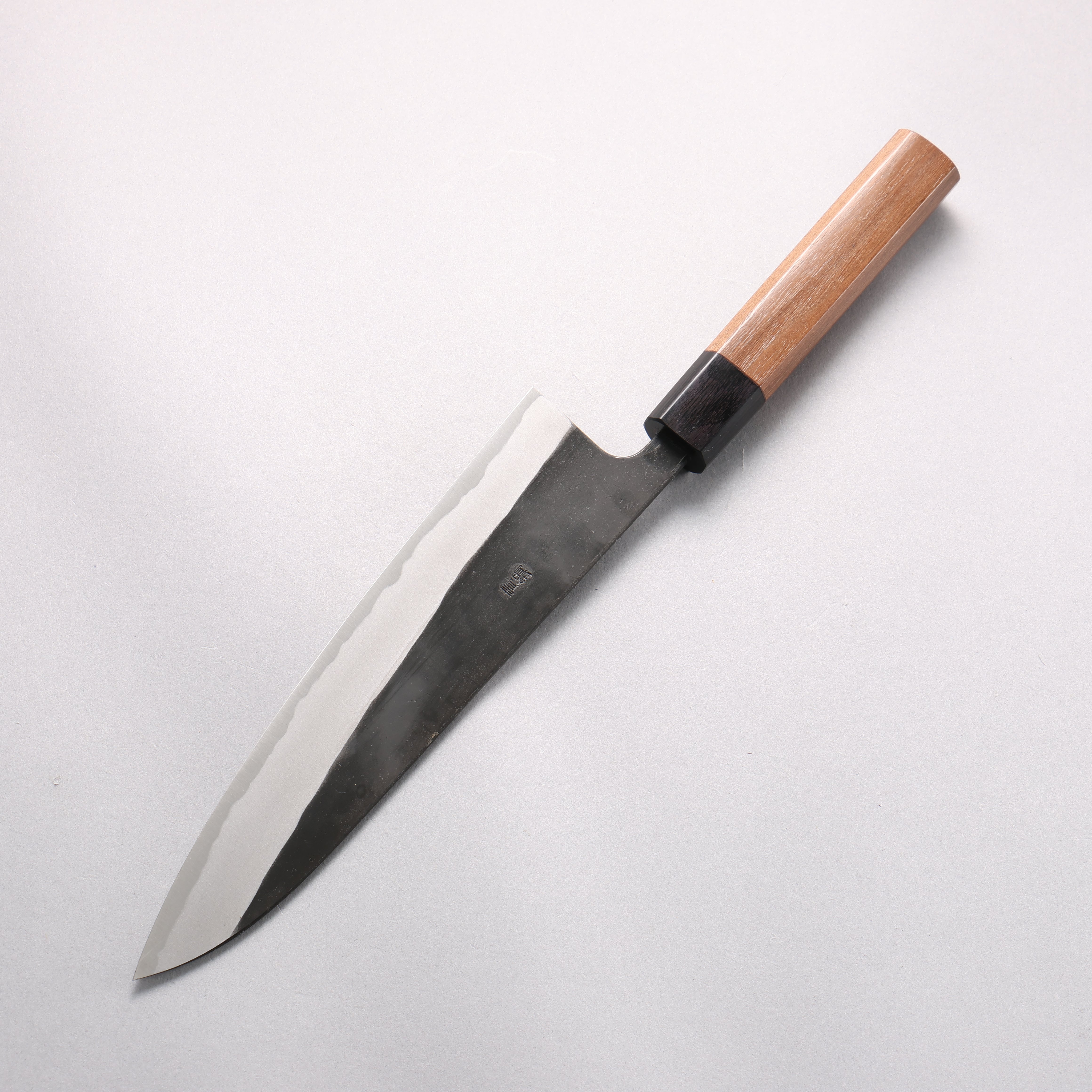 Nao Yamamoto Yasuki Blue Steel Kurouchi Gyuto 210mm Walnut Handle - Japanny - Best Japanese Knife