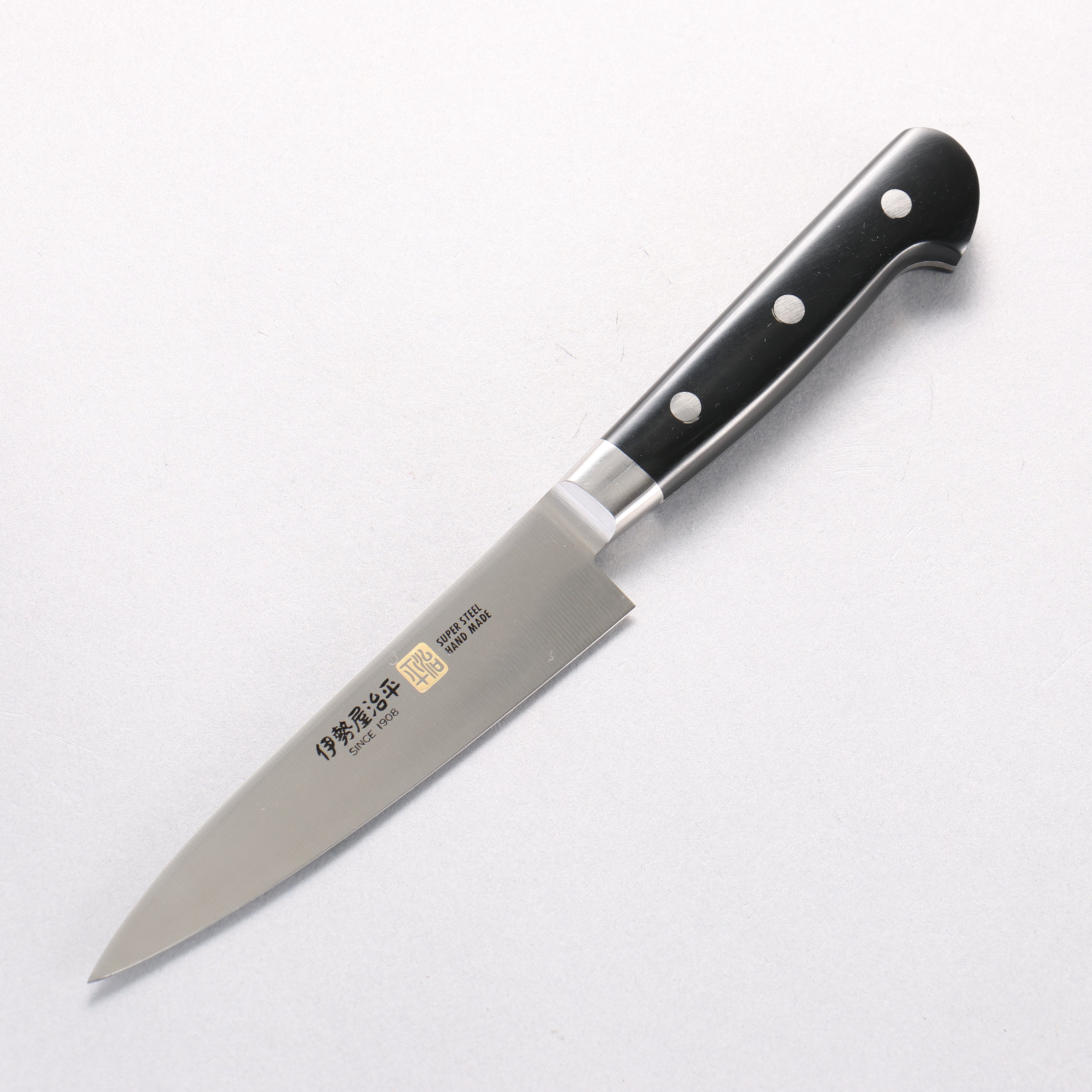 Iseya Molybdenum Petty-Utility 120mm Black Micarta Handle - Japanny - Best Japanese Knife