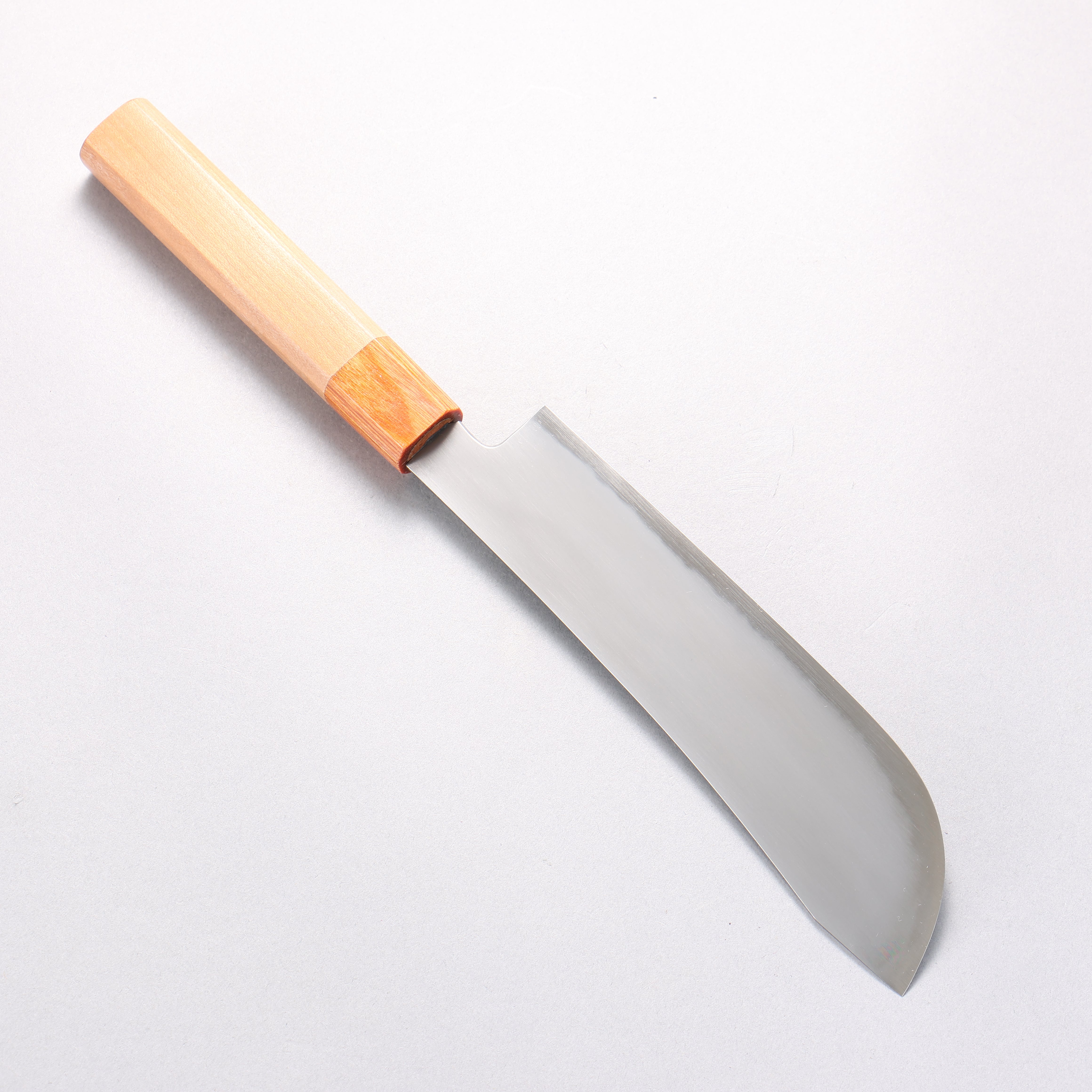 Jikko Kujira White Steel Santoku 180mm Cherry Wood Handle - Japanny - Best Japanese Knife