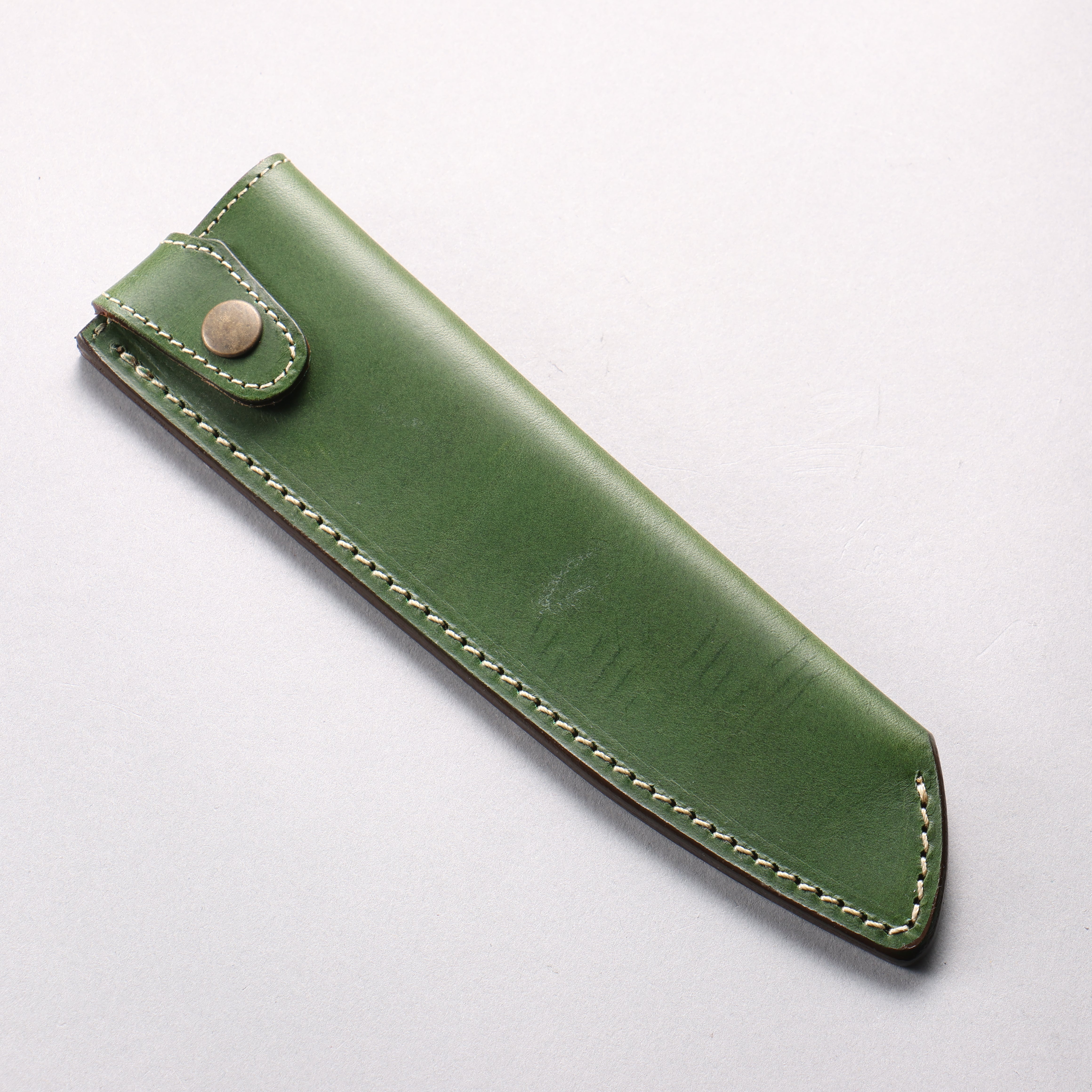 Buttero Green Sheath for 180mm Santoku Leather Sheath - Japanny - Best Japanese Knife