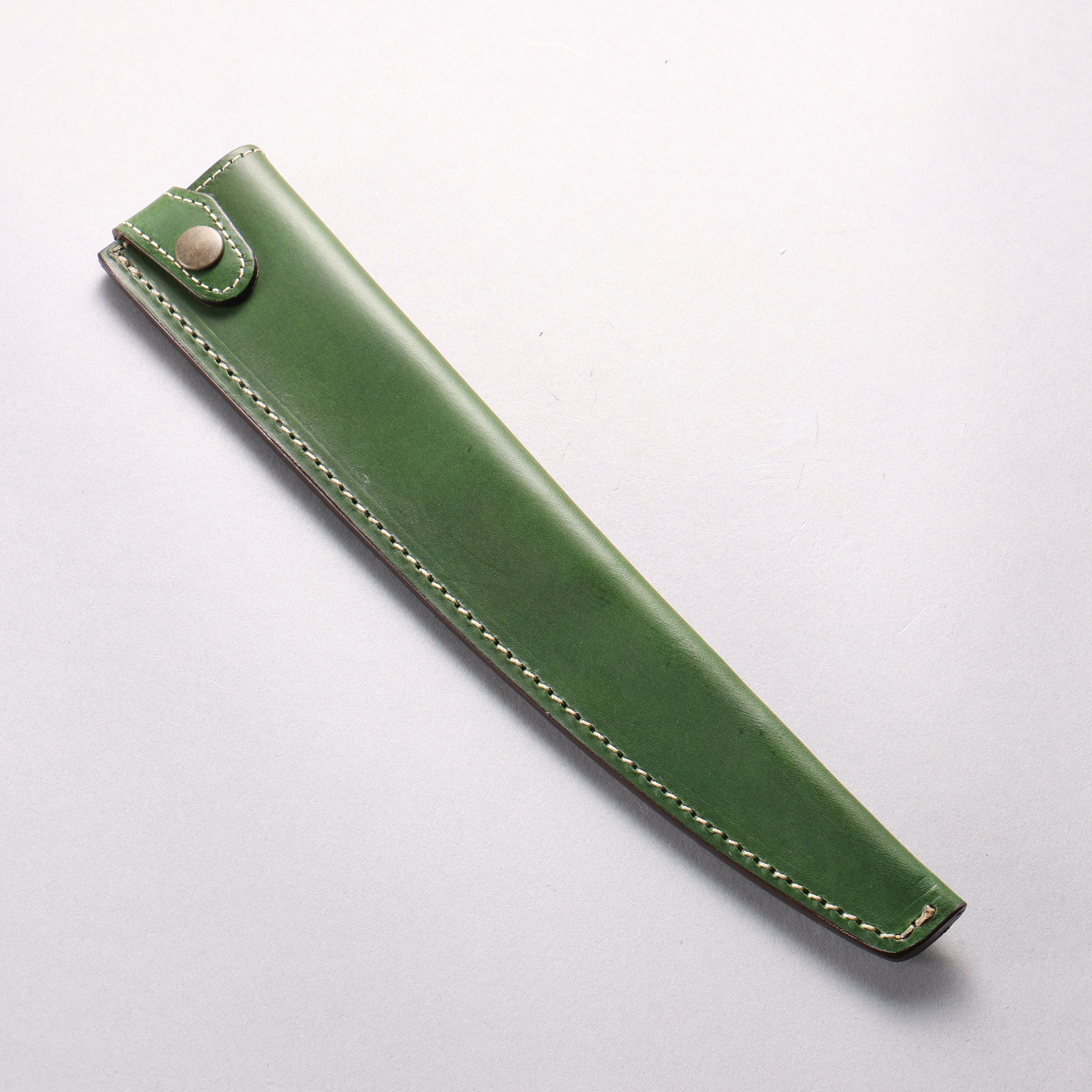 Buttero Green Sheath for 240mm Sujihiki Leather Sheath - Japanny - Best Japanese Knife