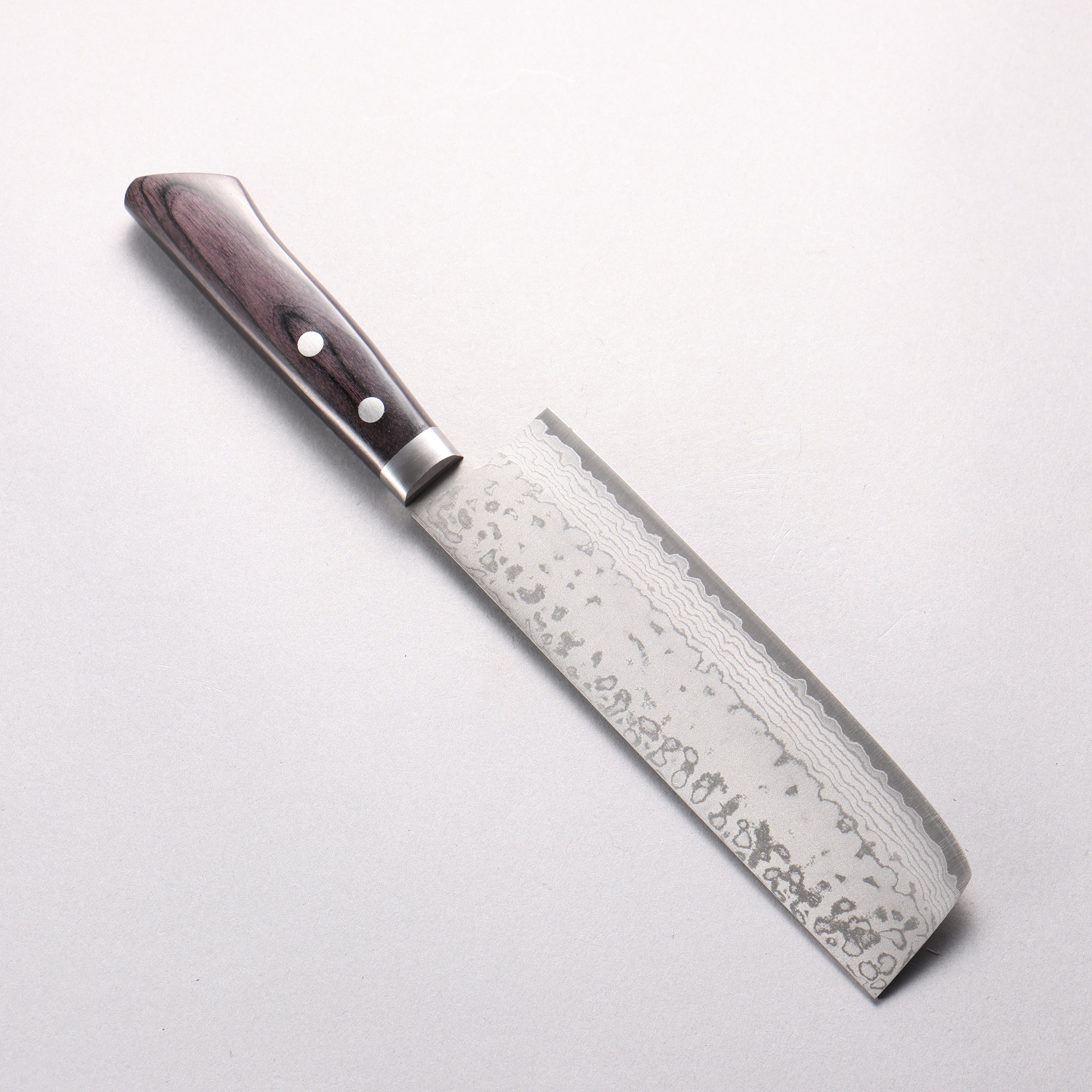 Kunihira Sairyu VG10 Damascus Usuba 165mm Black Pakka wood Handle - Japanny - Best Japanese Knife