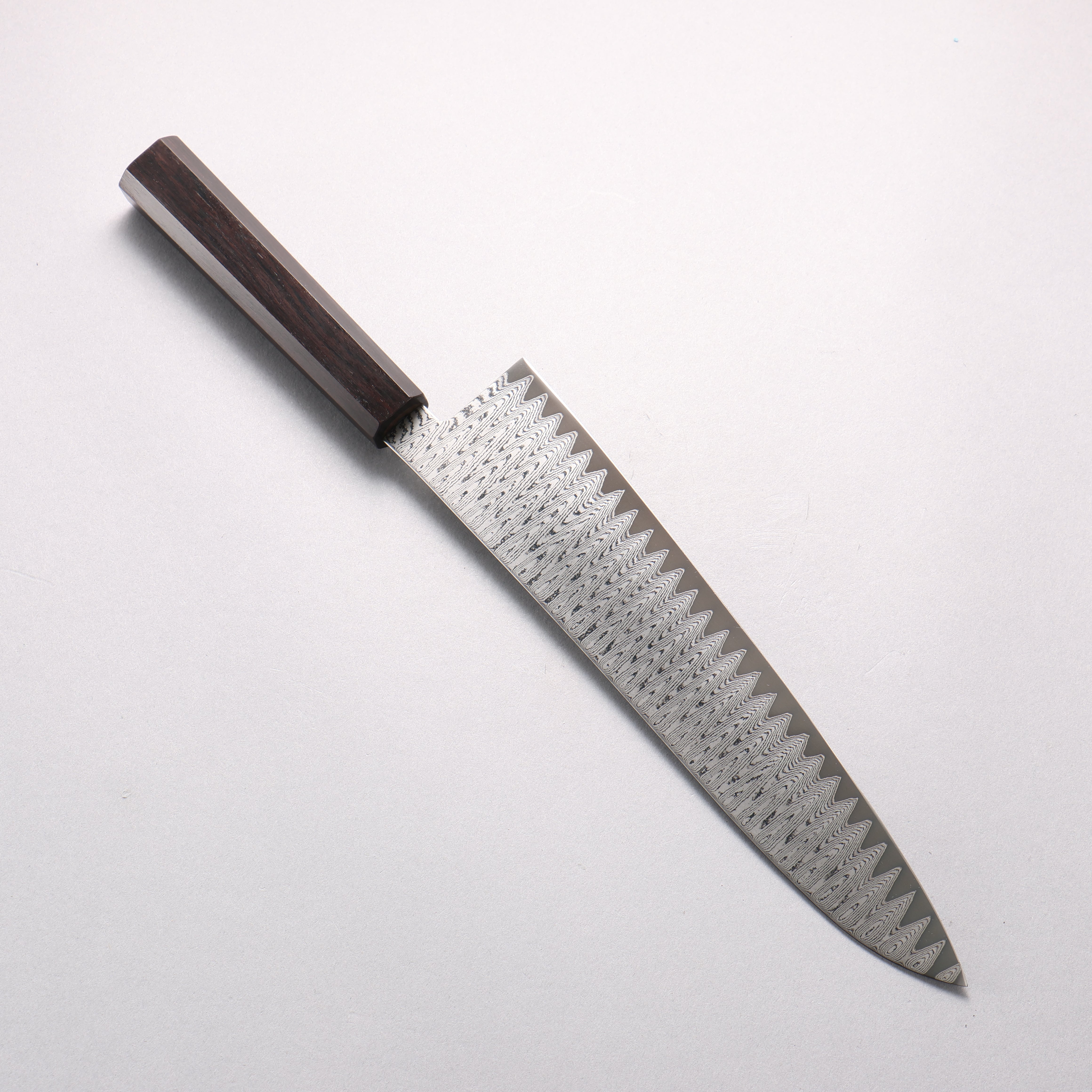 Kanjyo VG10 Damascus Ladder Pattern Gyuto 240mm Ebony Wood Handle - Japanny - Best Japanese Knife