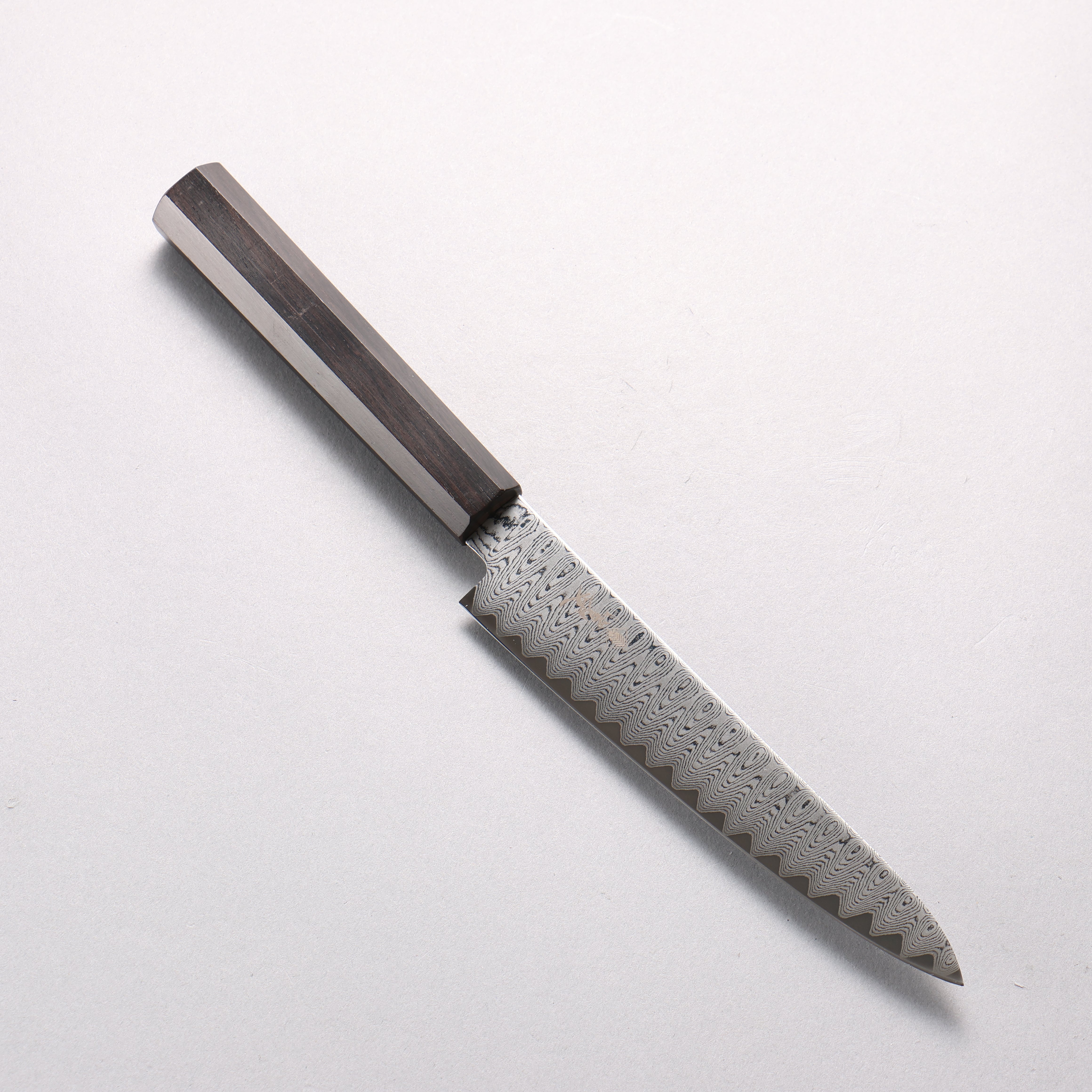 Kanjyo VG10 Damascus Ladder Pattern Petty-Utility 150mm Ebony Wood Handle - Japanny - Best Japanese Knife