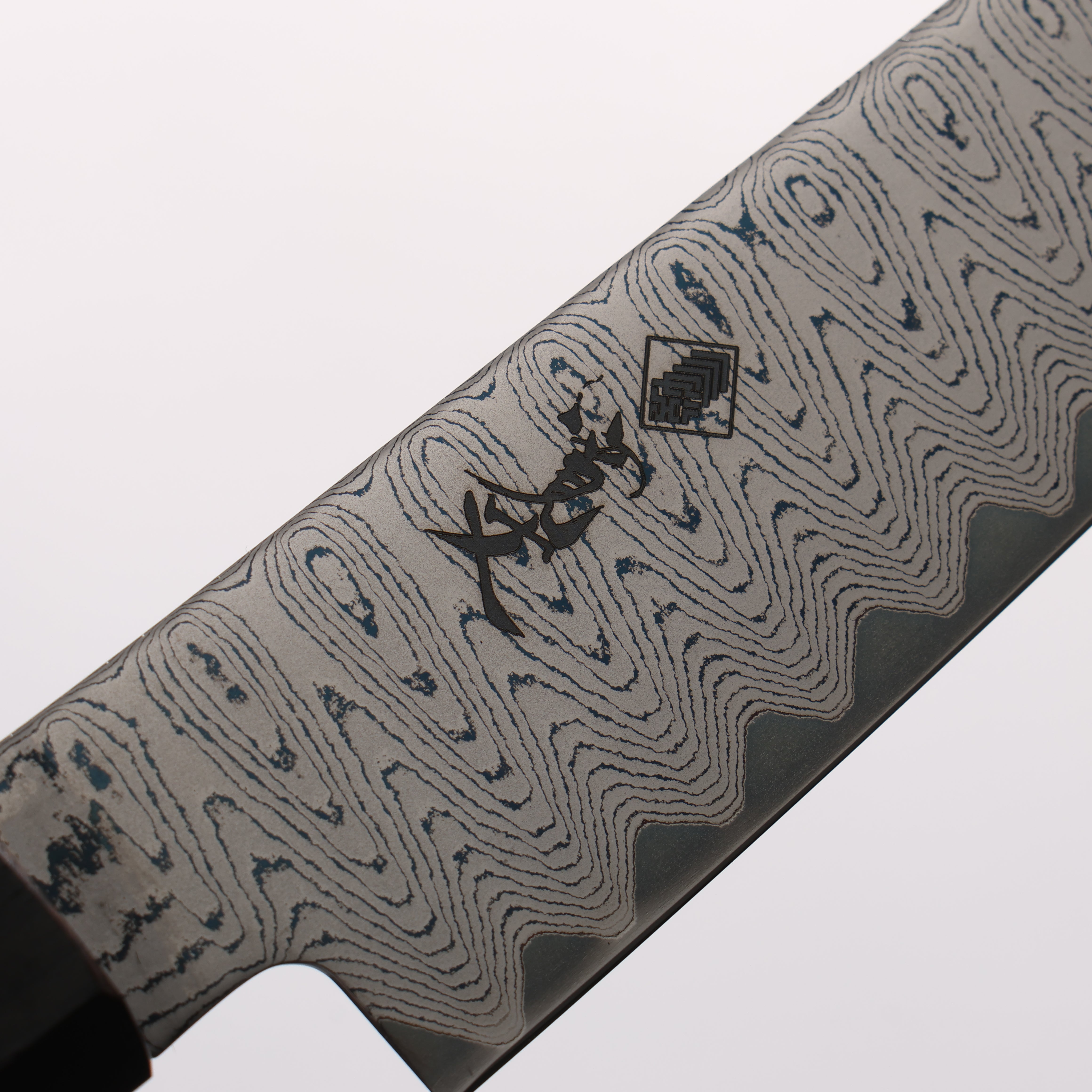 Kanjyo VG10 Damascus Ladder Pattern Petty-Utility 150mm Ebony Wood Handle - Japanny - Best Japanese Knife