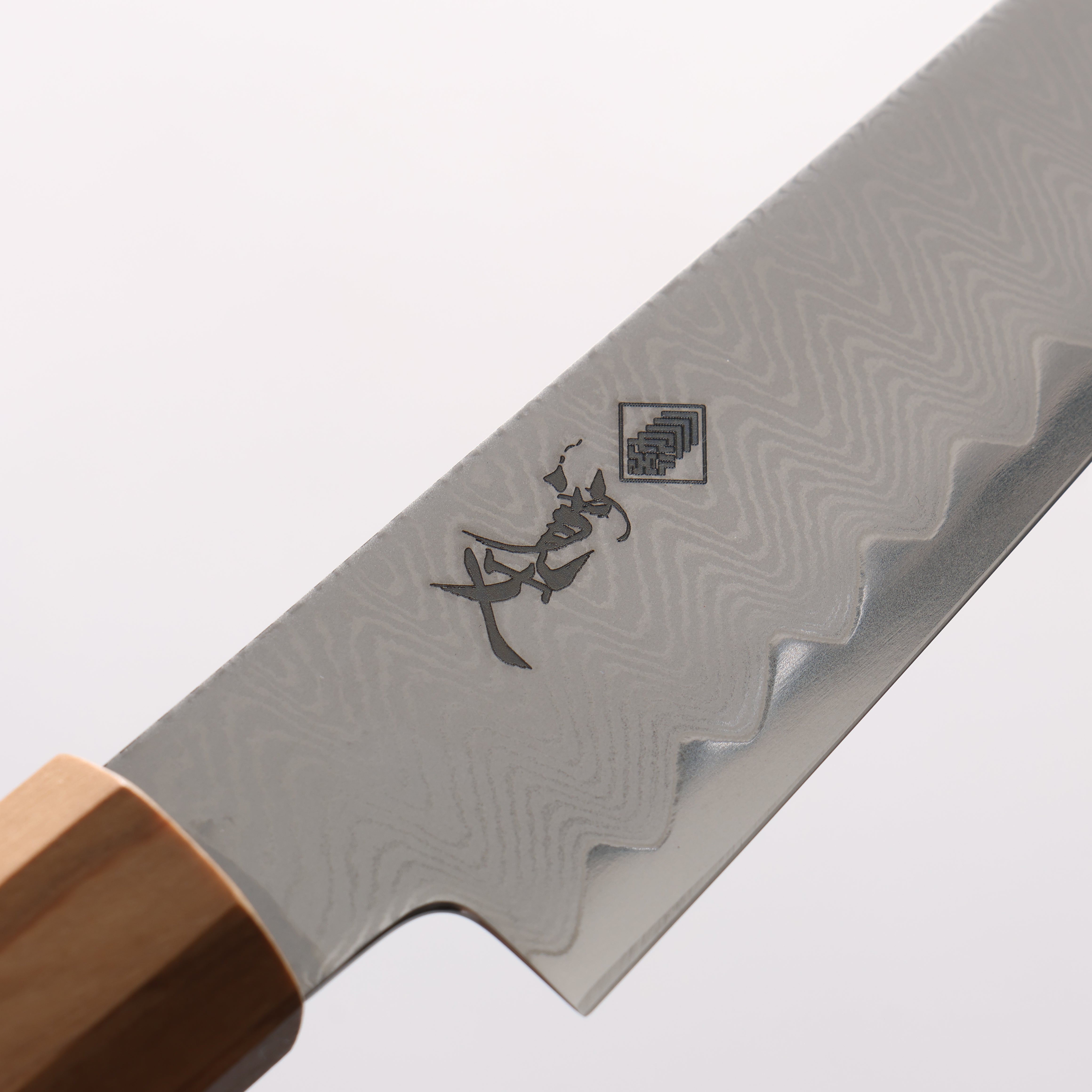 Kanjyo VG10 Damascus Ladder Pattern Petty-Utility 120mm Olive tree Handle - Japanny - Best Japanese Knife