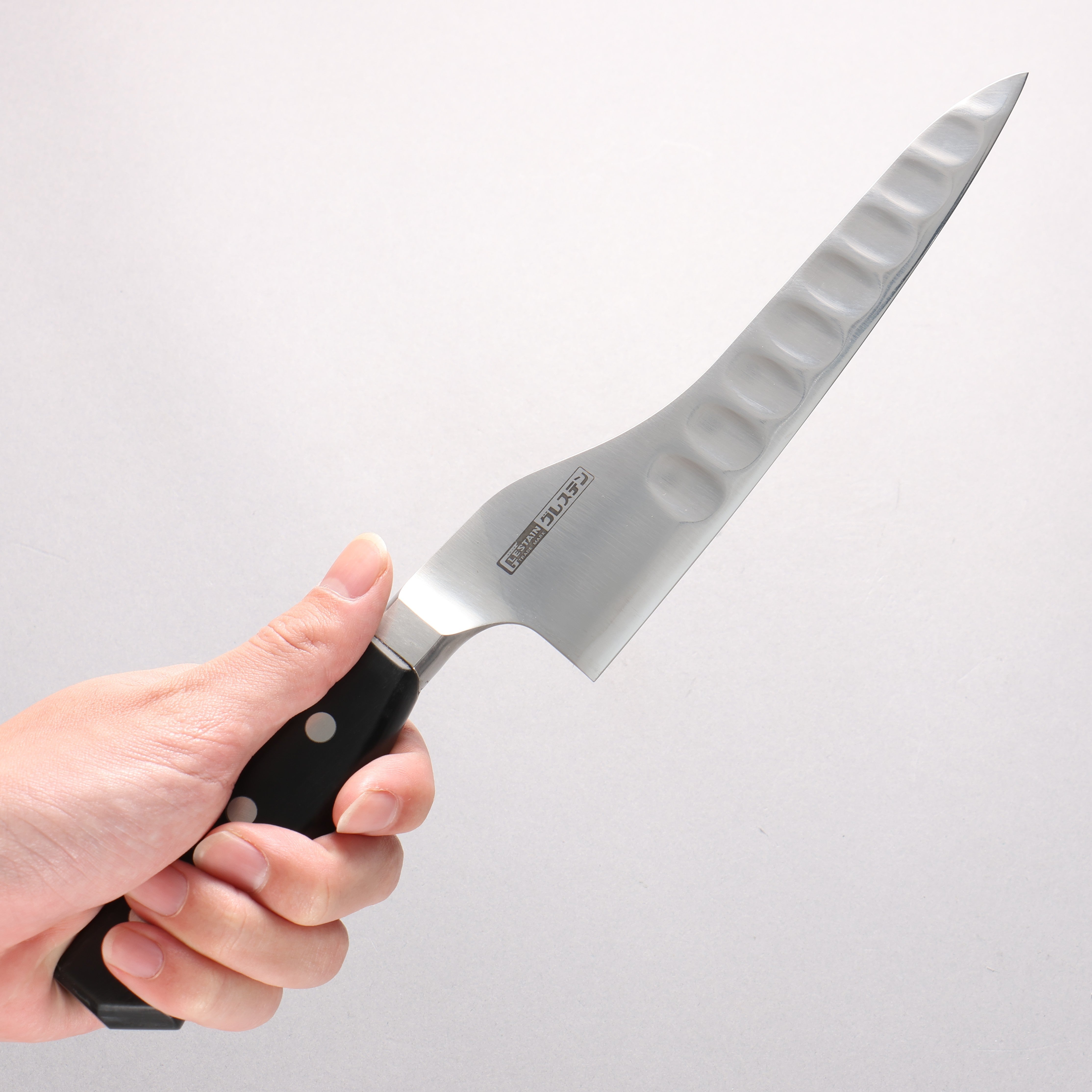 Glestain Stainless Steel Offset Utility - Japanny - Best Japanese Knife