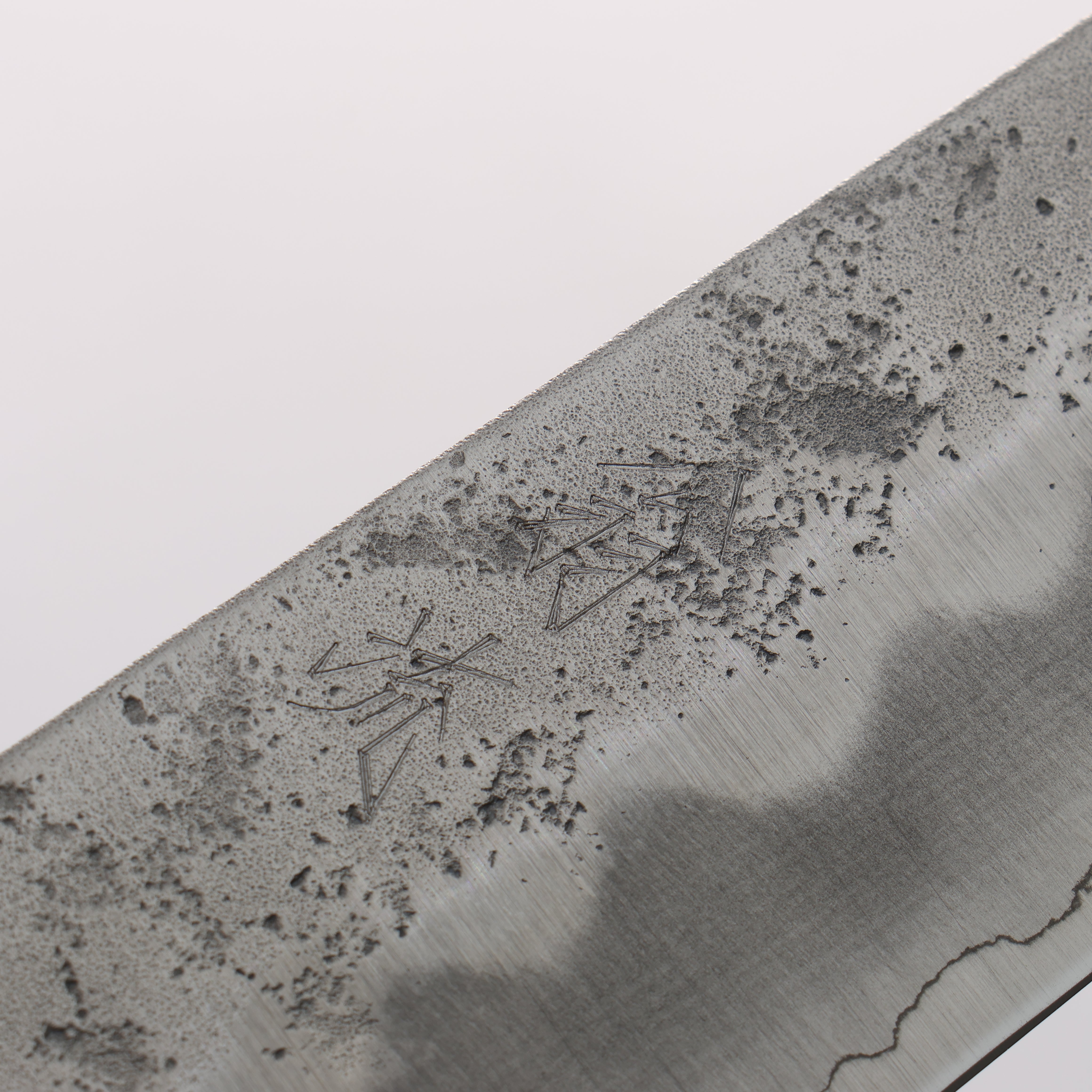Oul Silver Steel No.3 Nashiji Bunka 170mm Oak (Baikoku / Soot Black) Handle - Japanny - Best Japanese Knife
