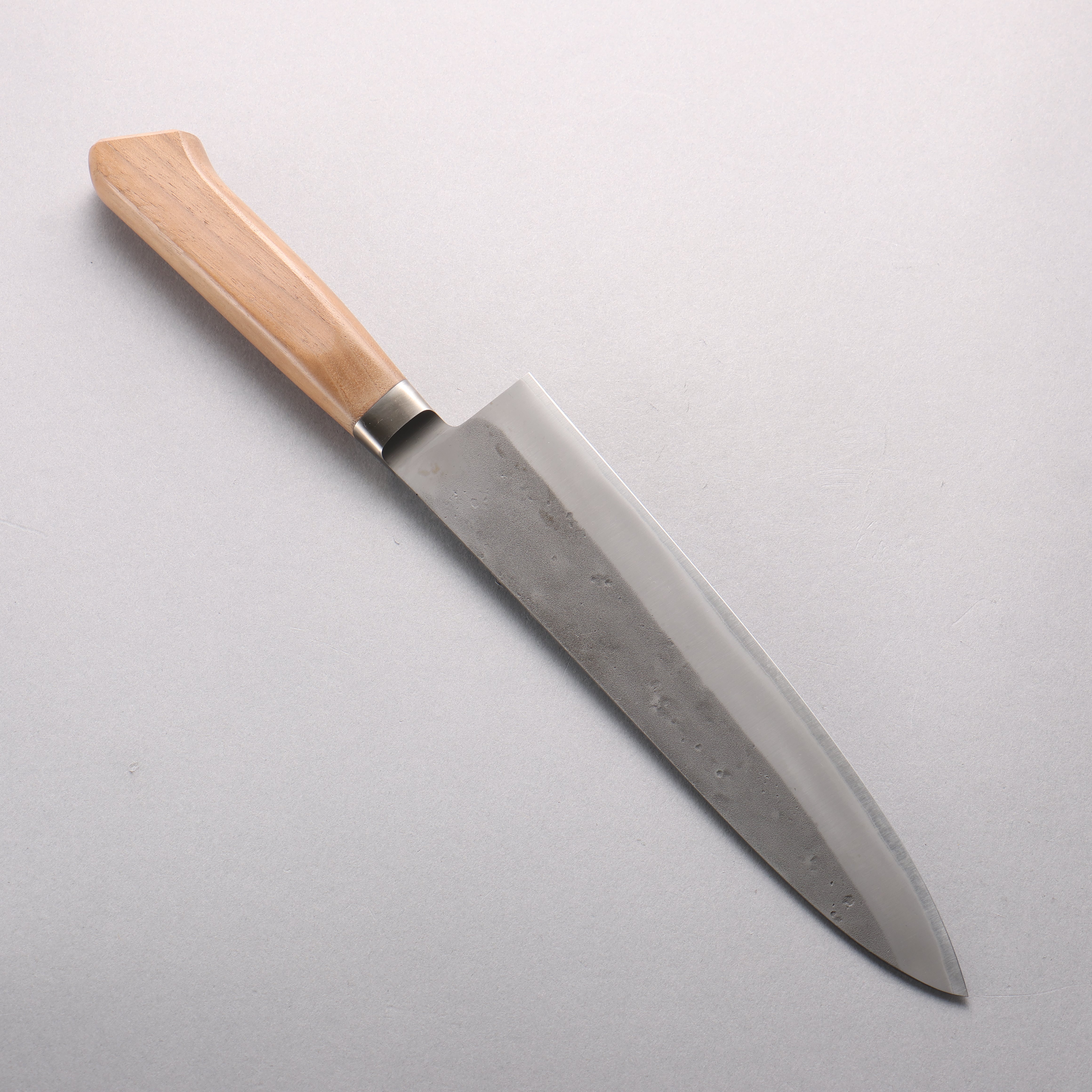 Oul Blue Steel Nashiji Gyuto 210mm Walnut Handle SN-01 - Japanny - Best Japanese Knife