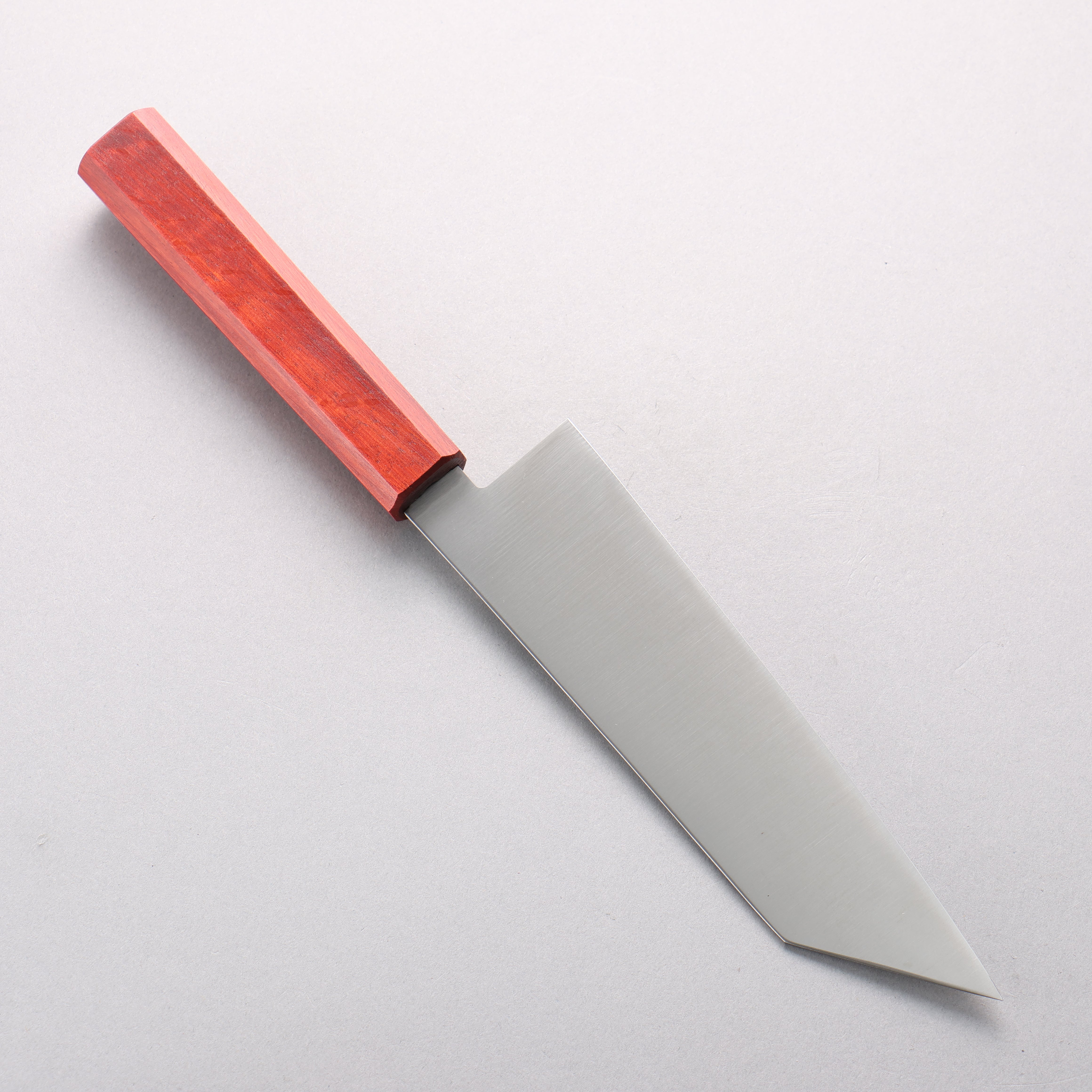 Seisuke Blue Steel No.2 Kiritsuke Gyuto 180mm Oak (Smokey Red) Handle - Japanny - Best Japanese Knife