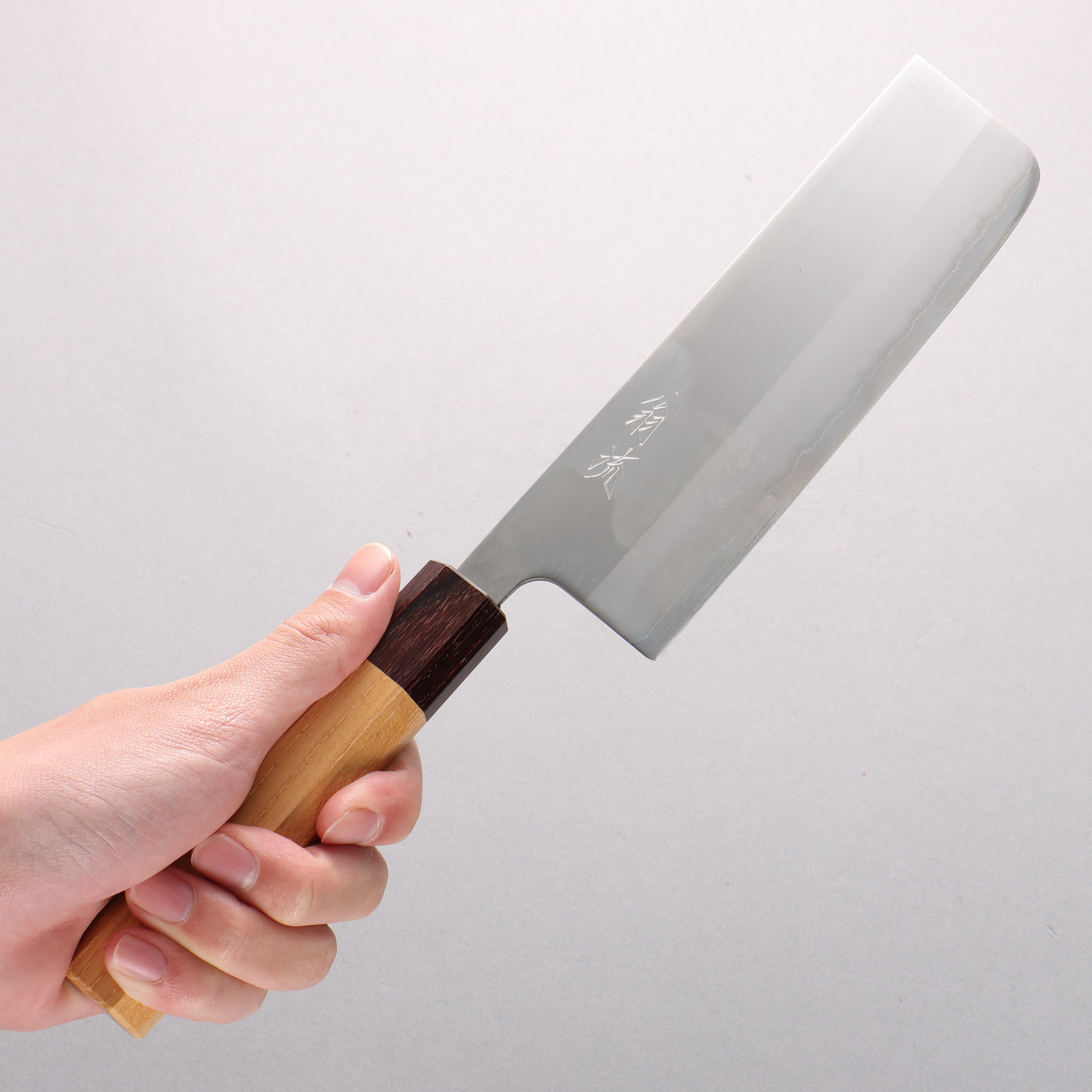 Oul White Steel No.1 Nakiri 165mm Keyaki (Japanese Elm) Handle