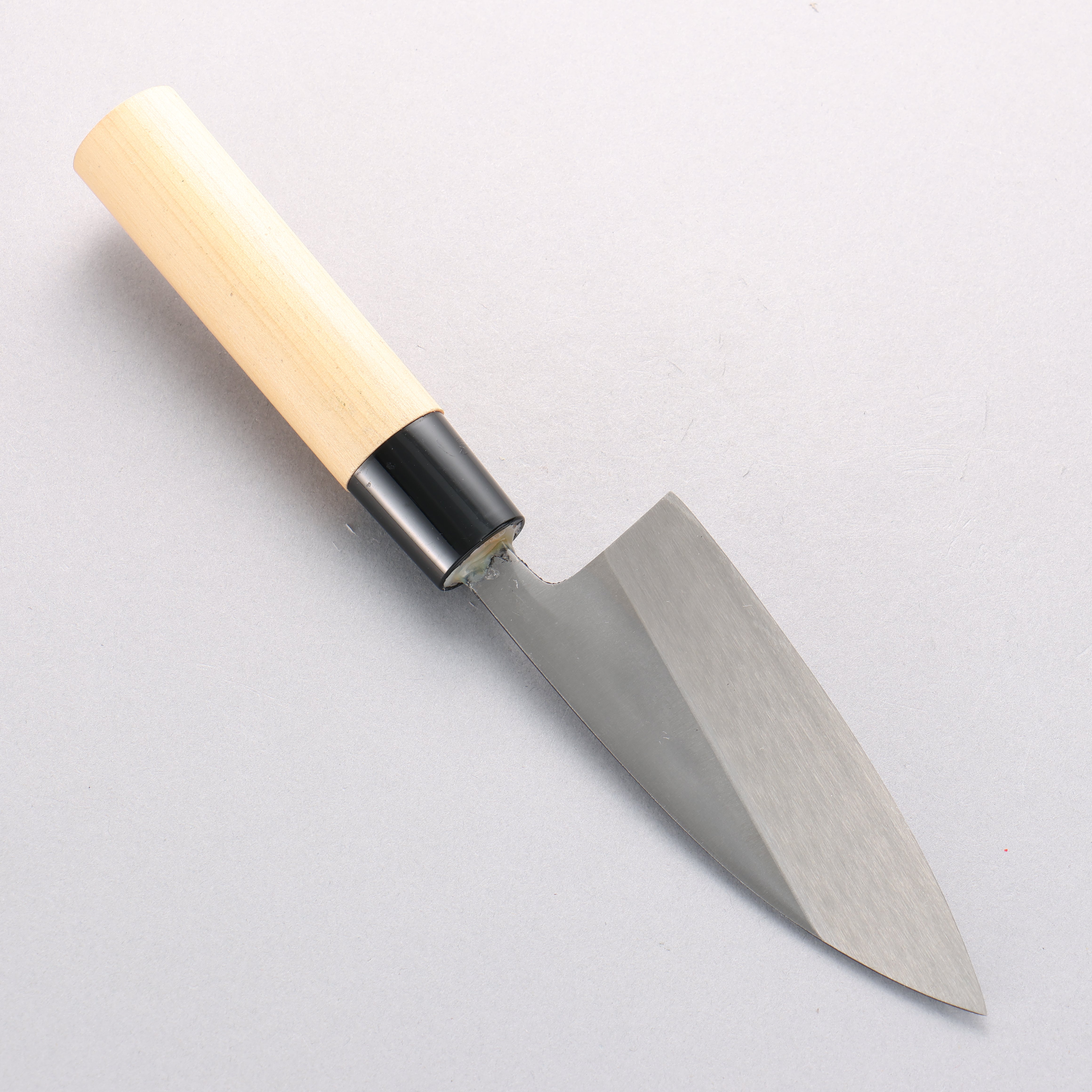 Nakaniida White Steel No.2 Black Deba 120mm Magnolia Handle