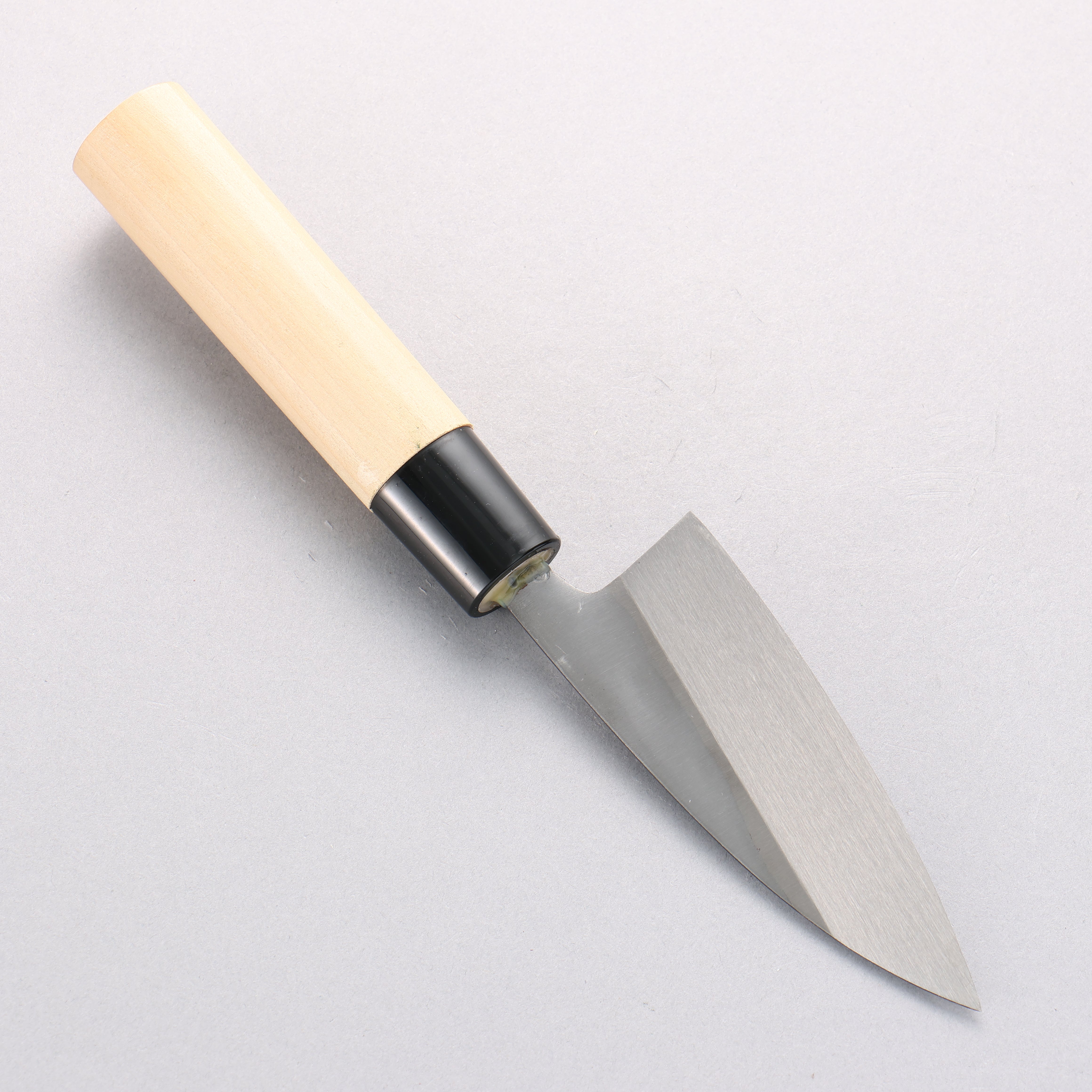 Nakaniida White Steel No.2 Black Deba 105mm Magnolia Handle