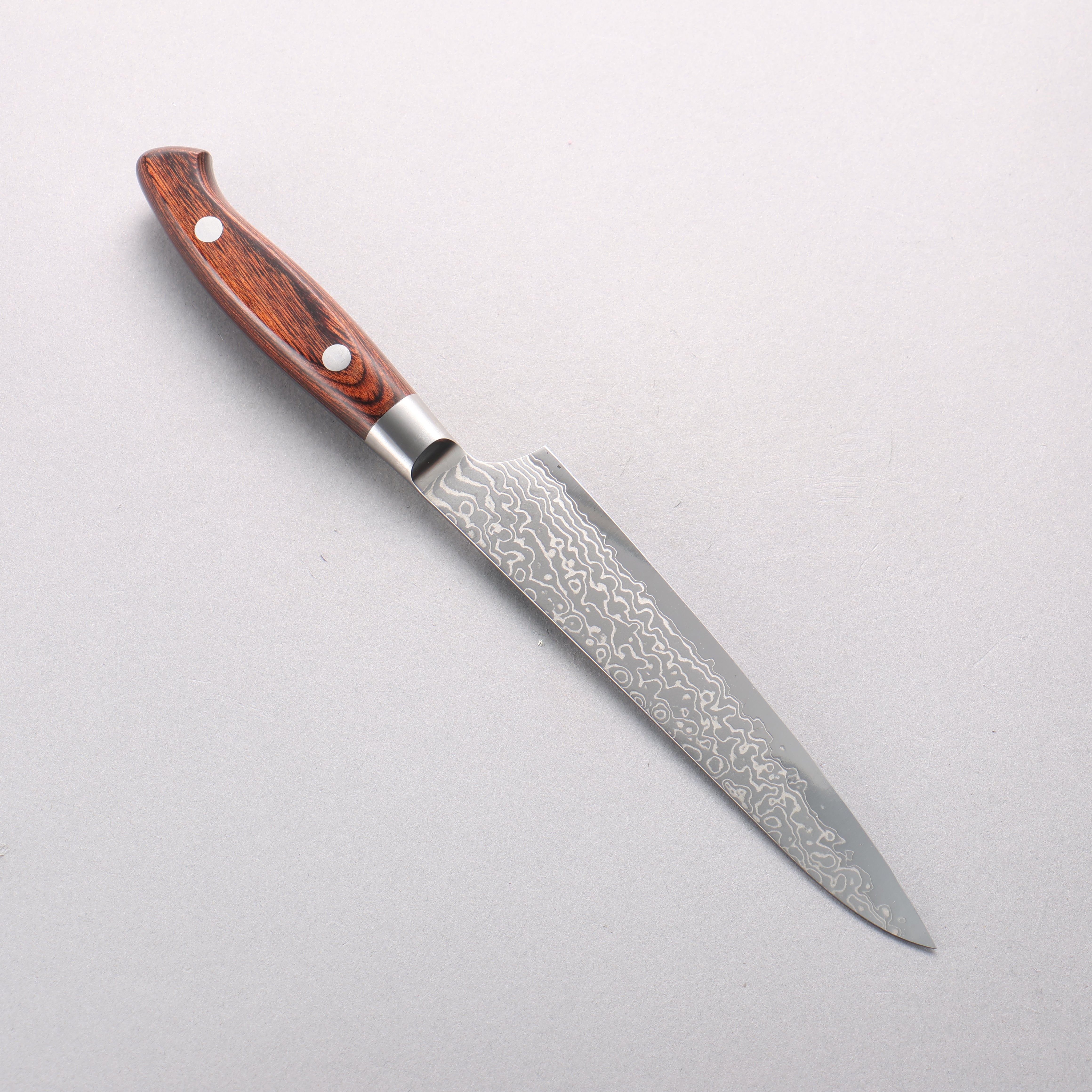 Kajin Blue Super Damascus Petty-Utility 150mm Mahogany Handle