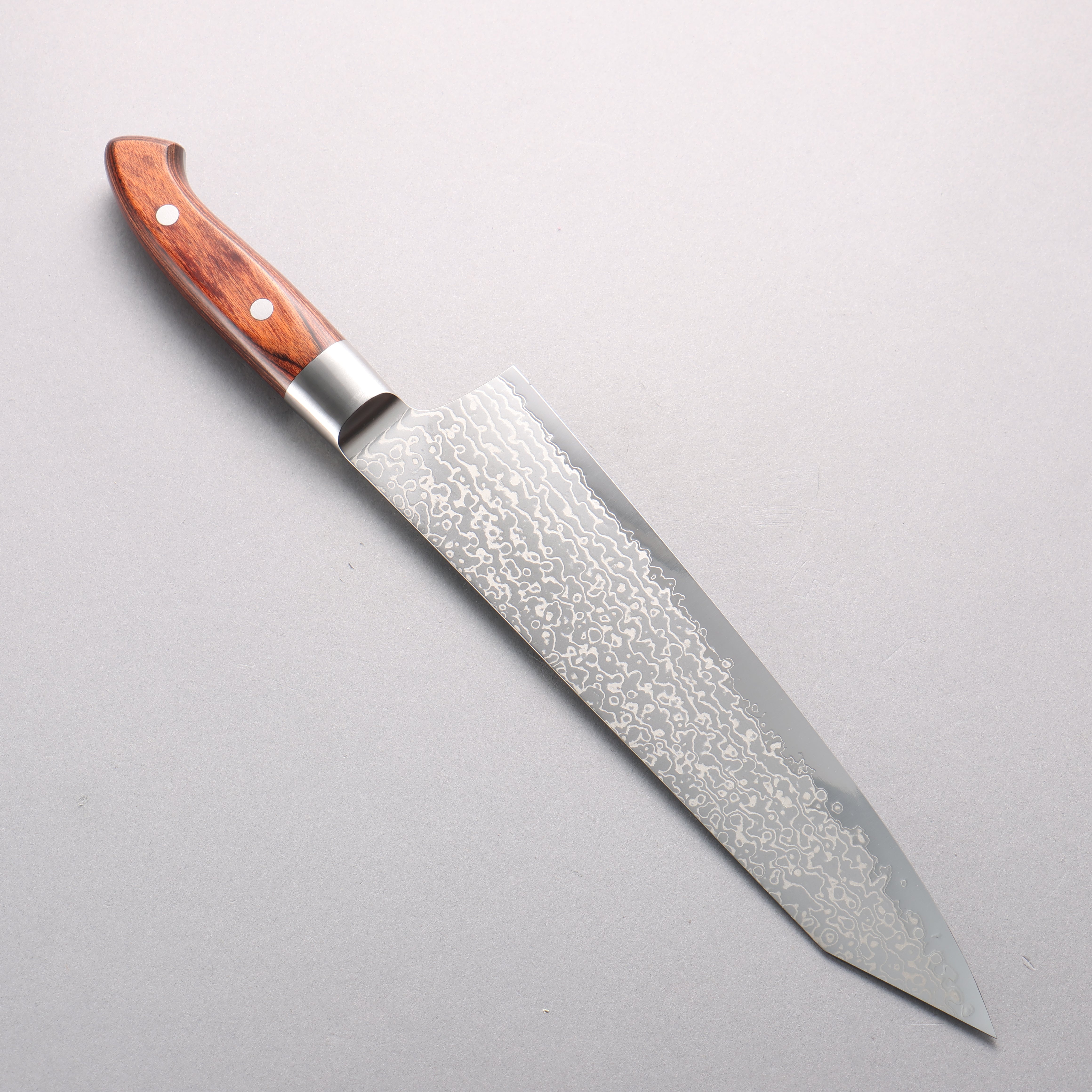 Kajin Blue Super Damascus Kiritsuke Gyuto 240mm Mahogany Handle