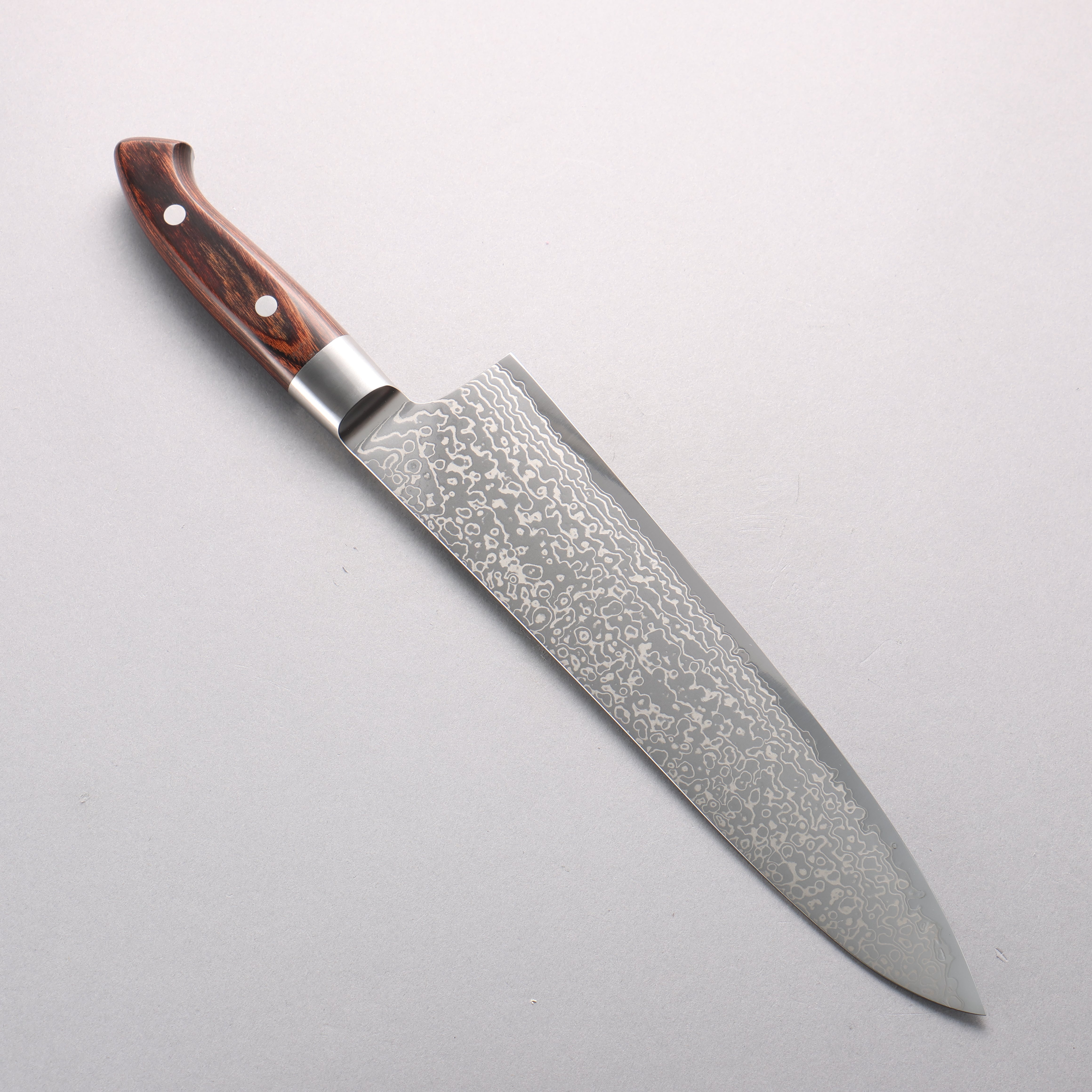Kajin Blue Super Damascus Gyuto 240mm Mahogany Handle