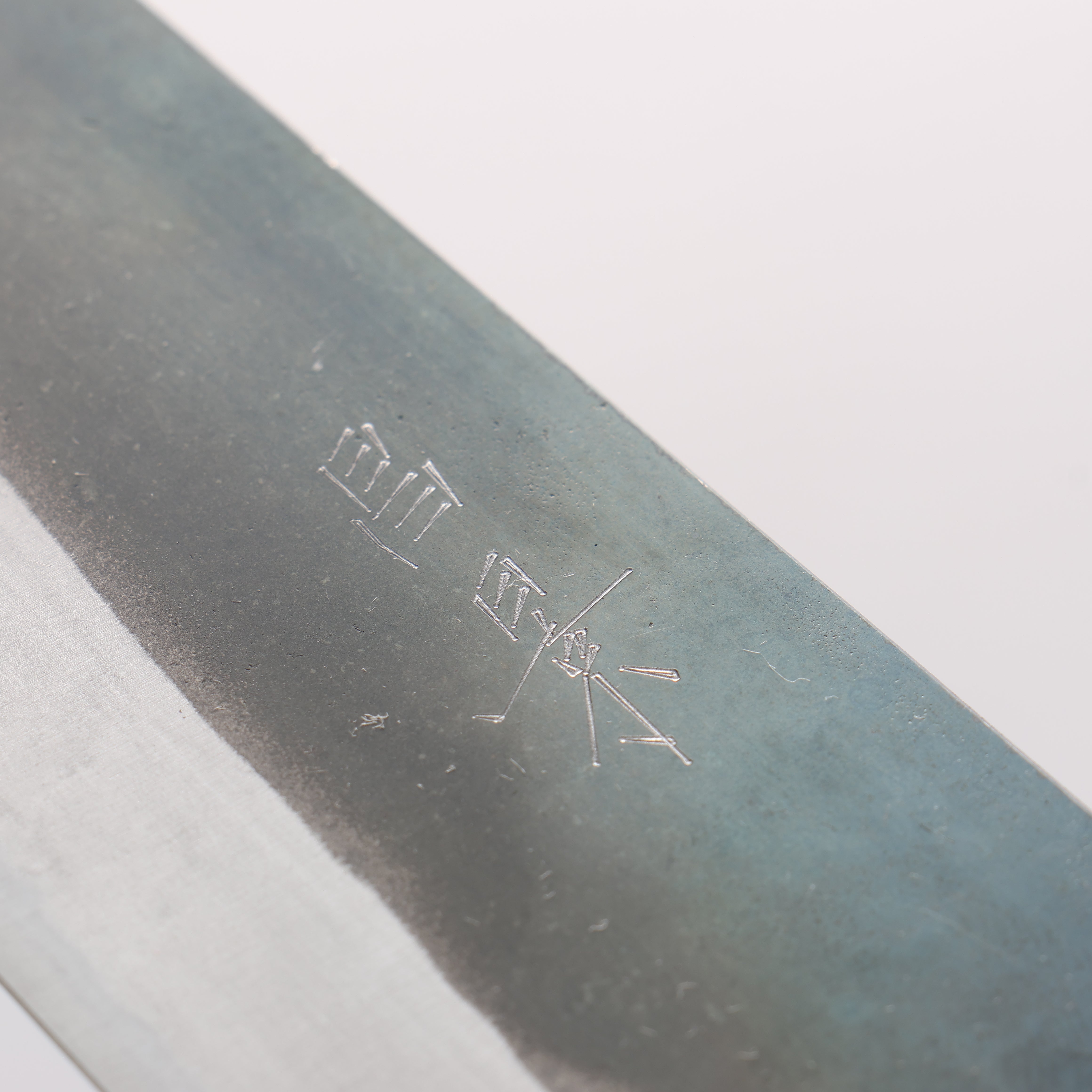 Masakage Masakage Mizu Blue Steel No.2 Black Finished Santoku 165mm with American Cherry Handle - Japanny - Best Japanese Knife