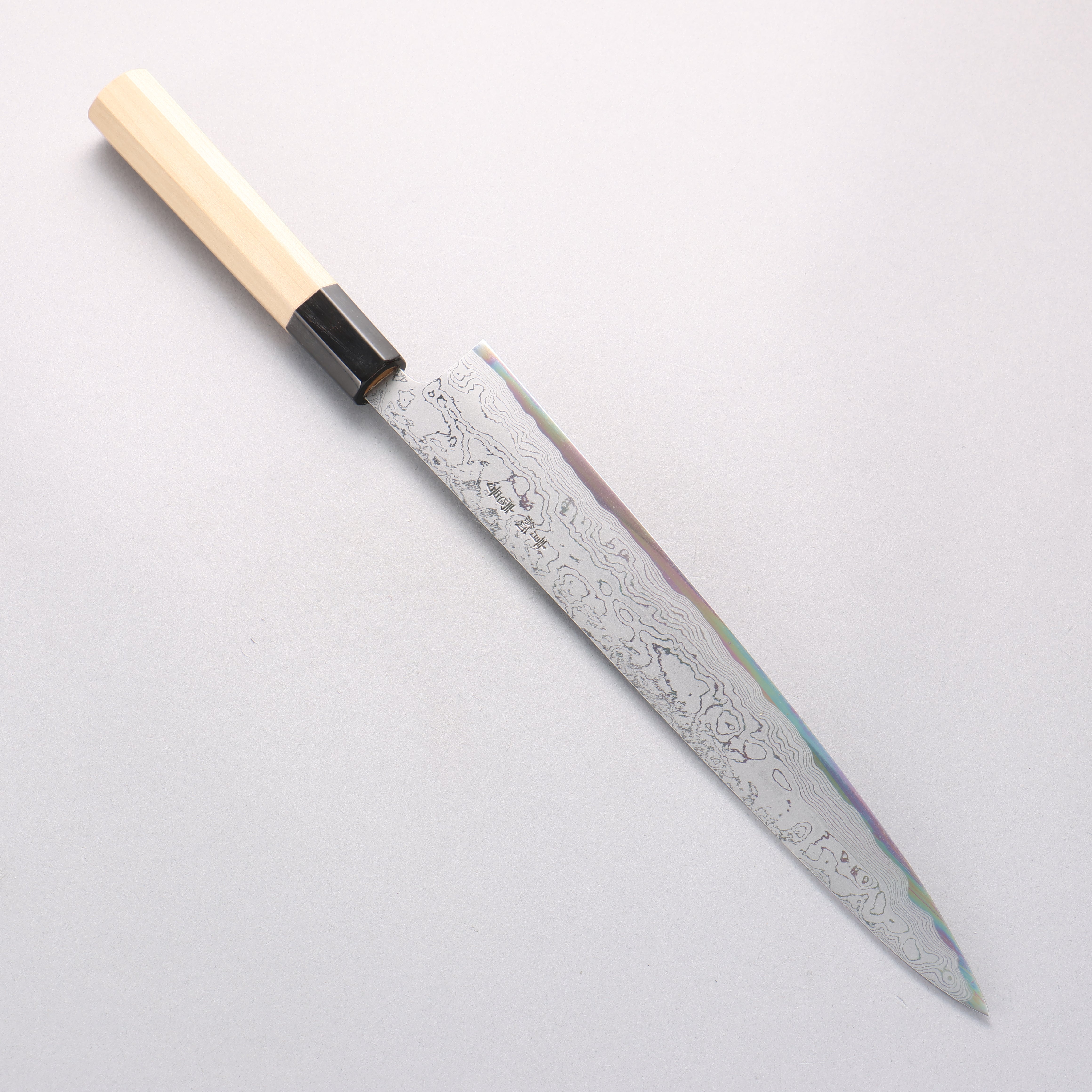 Kikumori Blue Steel No.1 Damascus Sujihiki 270mm with Magnolia Handle - Japanny - Best Japanese Knife