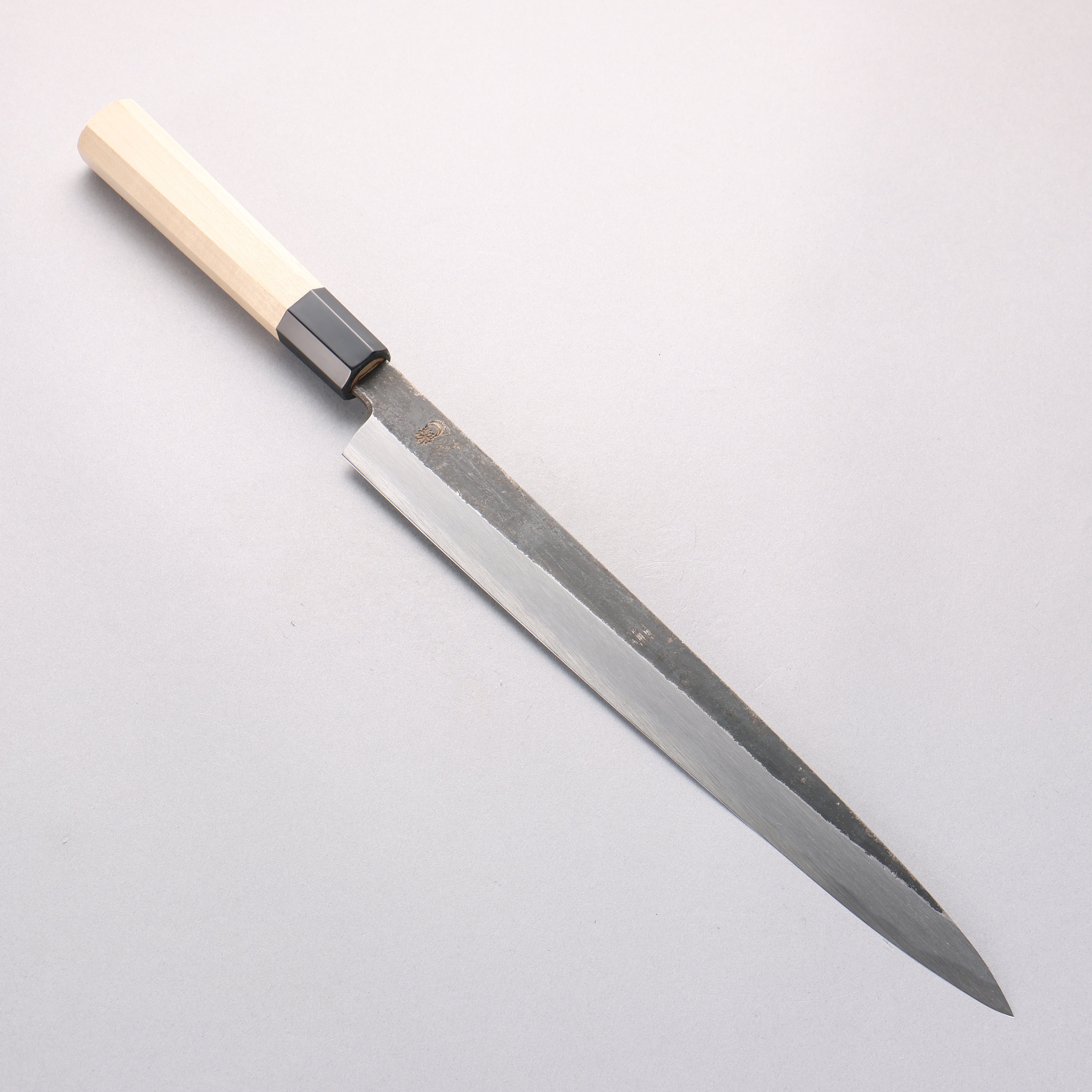 Kikuzuki White Steel No.2 Kurouchi Yanagiba 300mm Magnolia Handle - Japanny - Best Japanese Knife