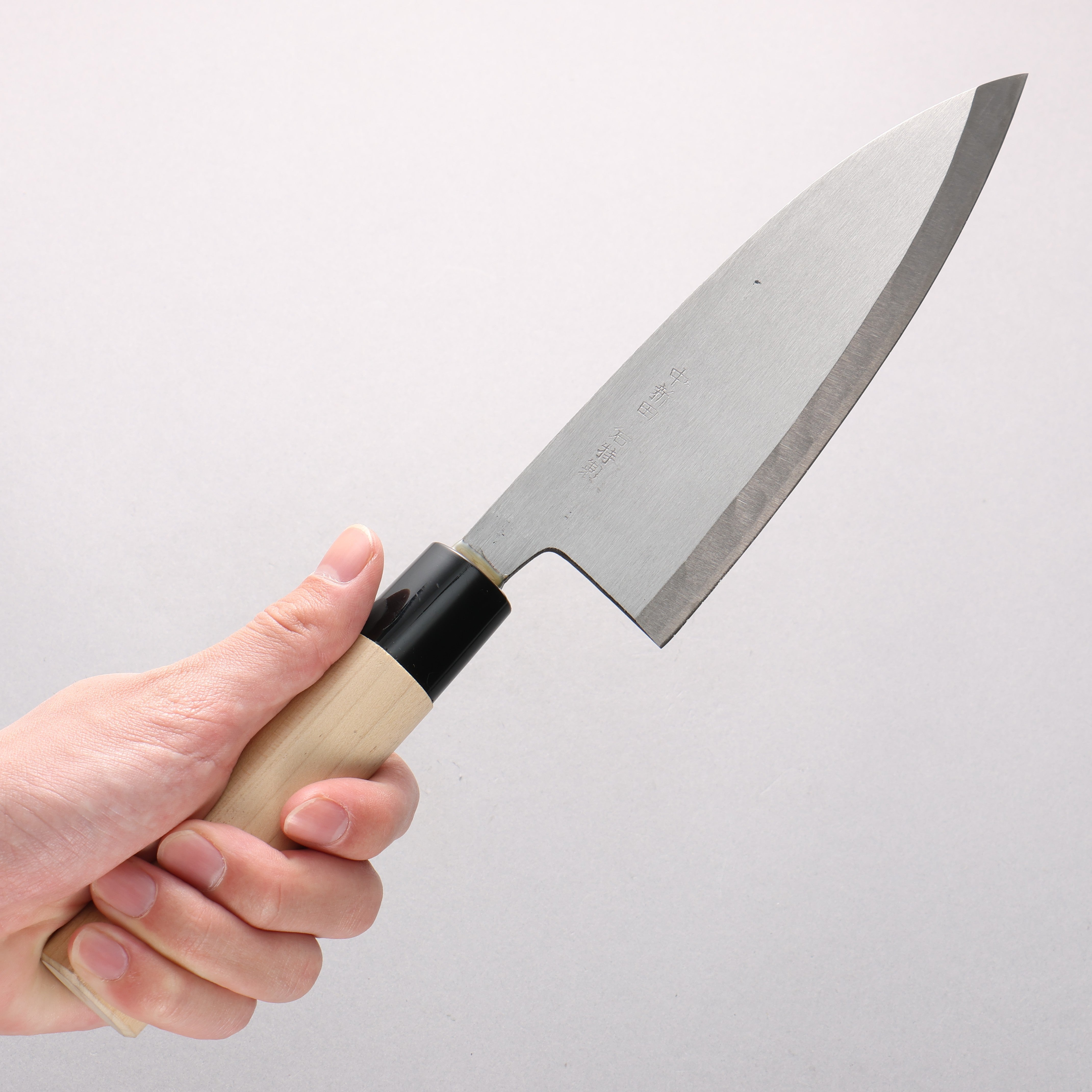 Nakaniida White Steel No.2 Migaki Polish Finish Deba 165mm Magnolia Handle - Japanny - Best Japanese Knife