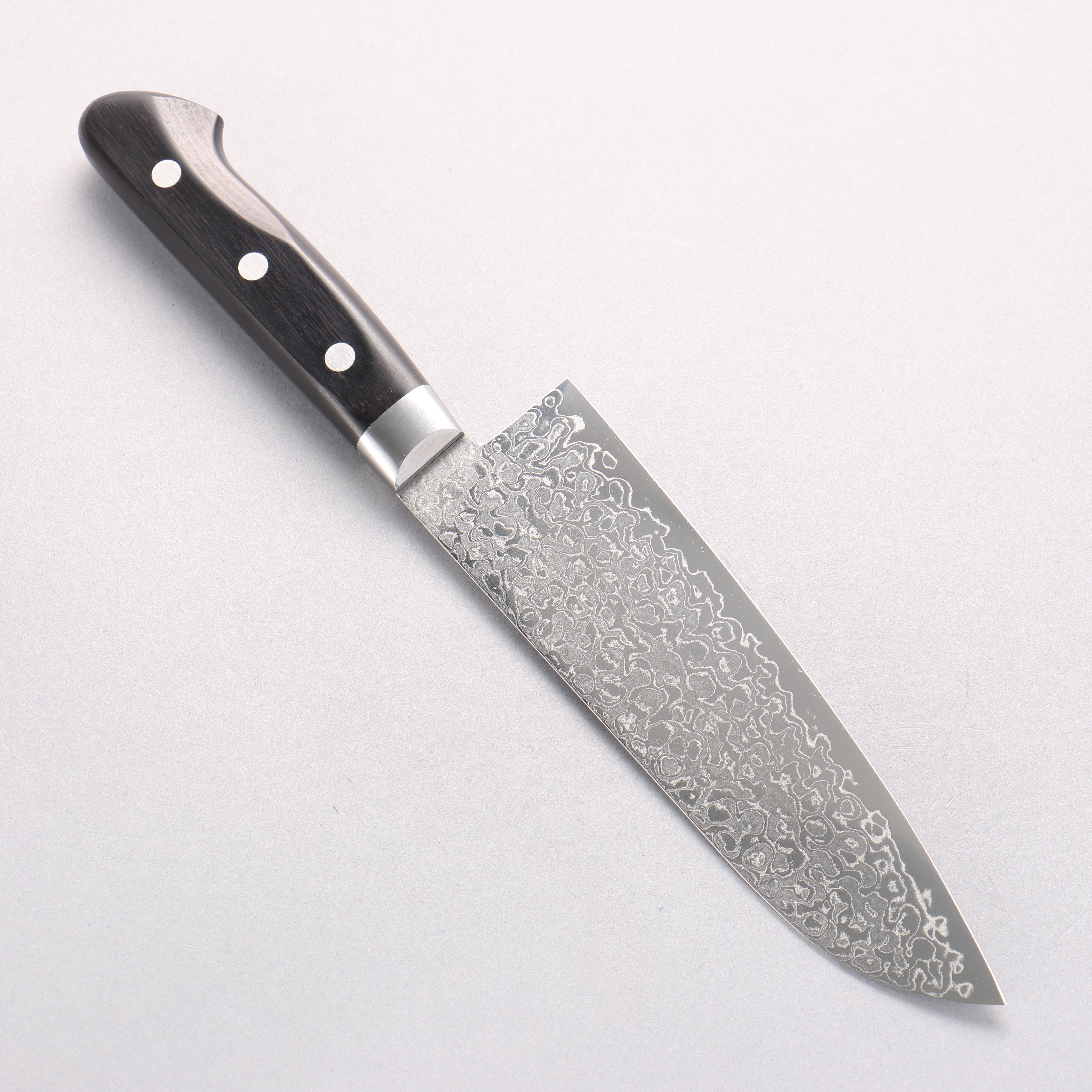 Sakai Takayuki AUS10 45 Layer Mirrored Finish Damascus Santoku 170mm - Japanny - Best Japanese Knife