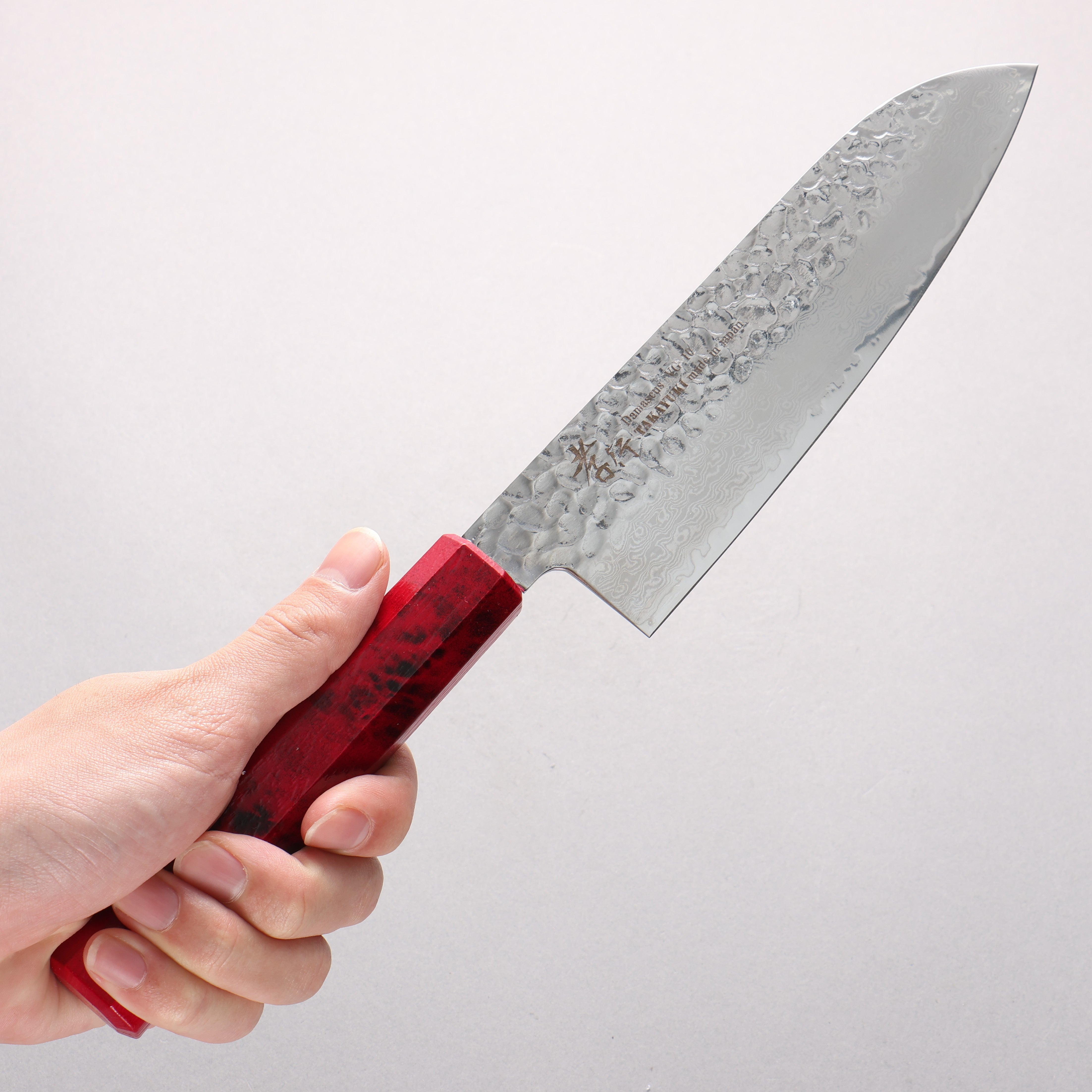 Sakai Takayuki Nanairo VG10 33 Layer Santoku 180mm ABS resin(Red tortoiseshell) Handle - Japanny - Best Japanese Knife