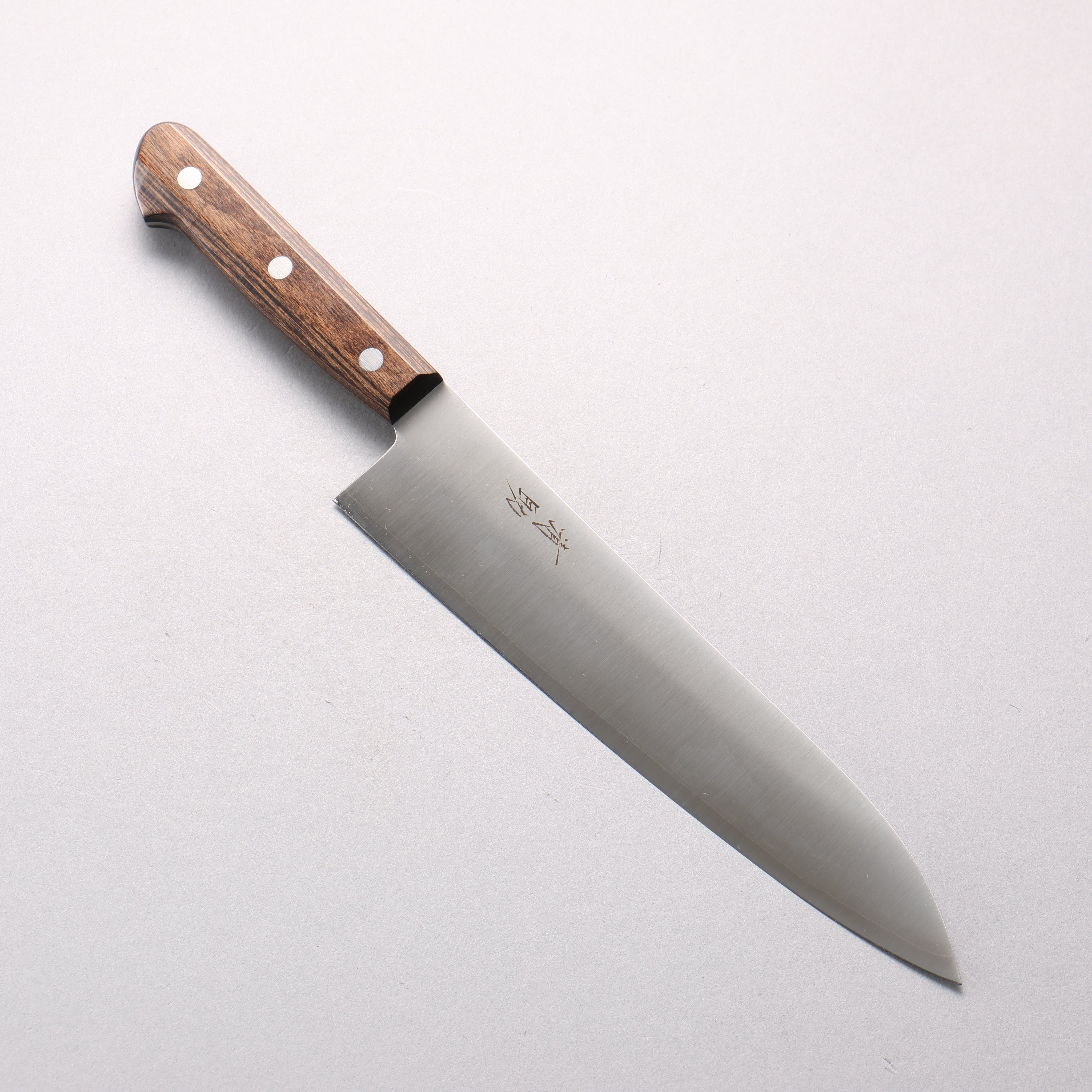 Seisuke SLD Migaki Polish Finish Gyuto 210mm Brown Pakka wood Handle
