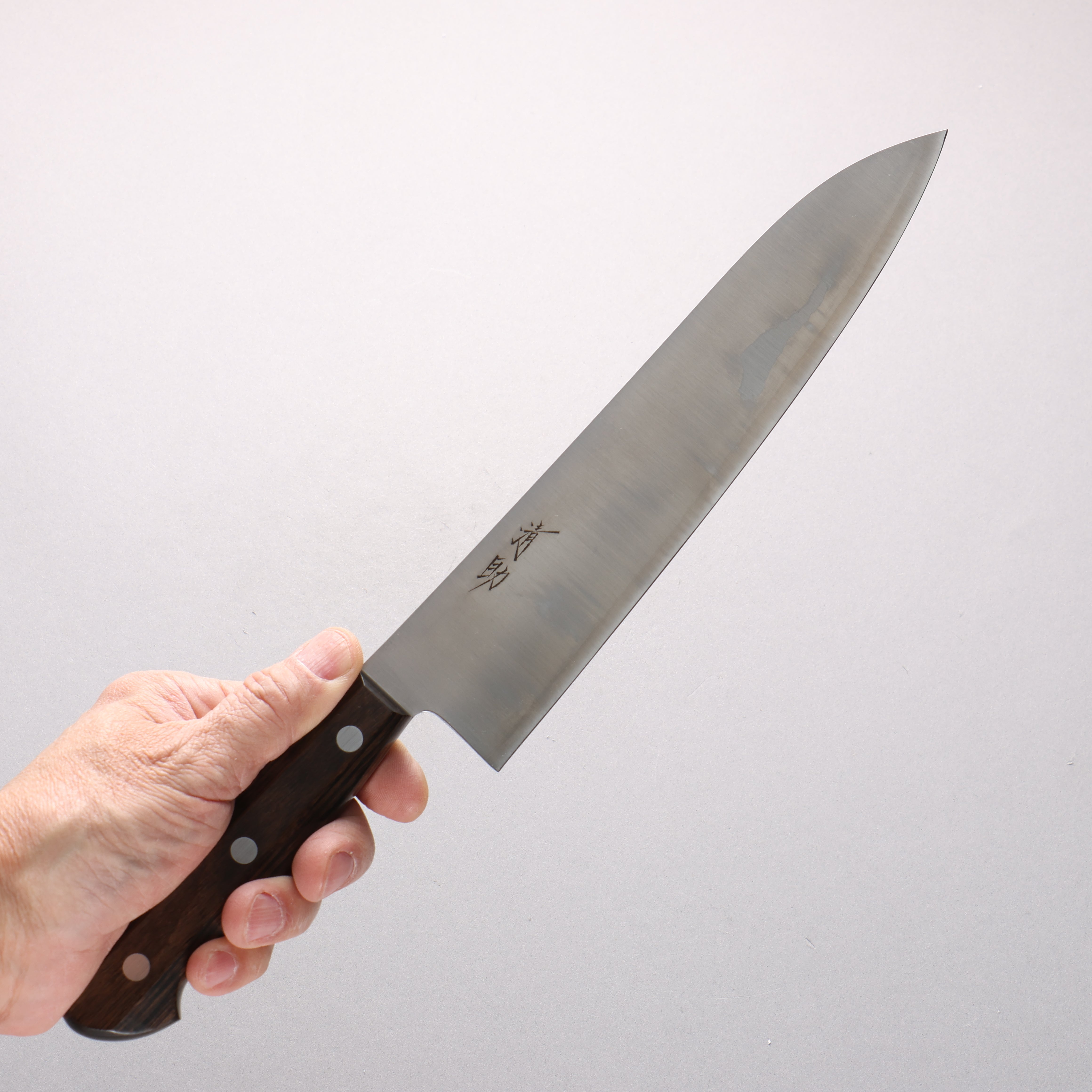 Seisuke SLD Migaki Polish Finish Gyuto 210mm Brown Pakka wood Handle