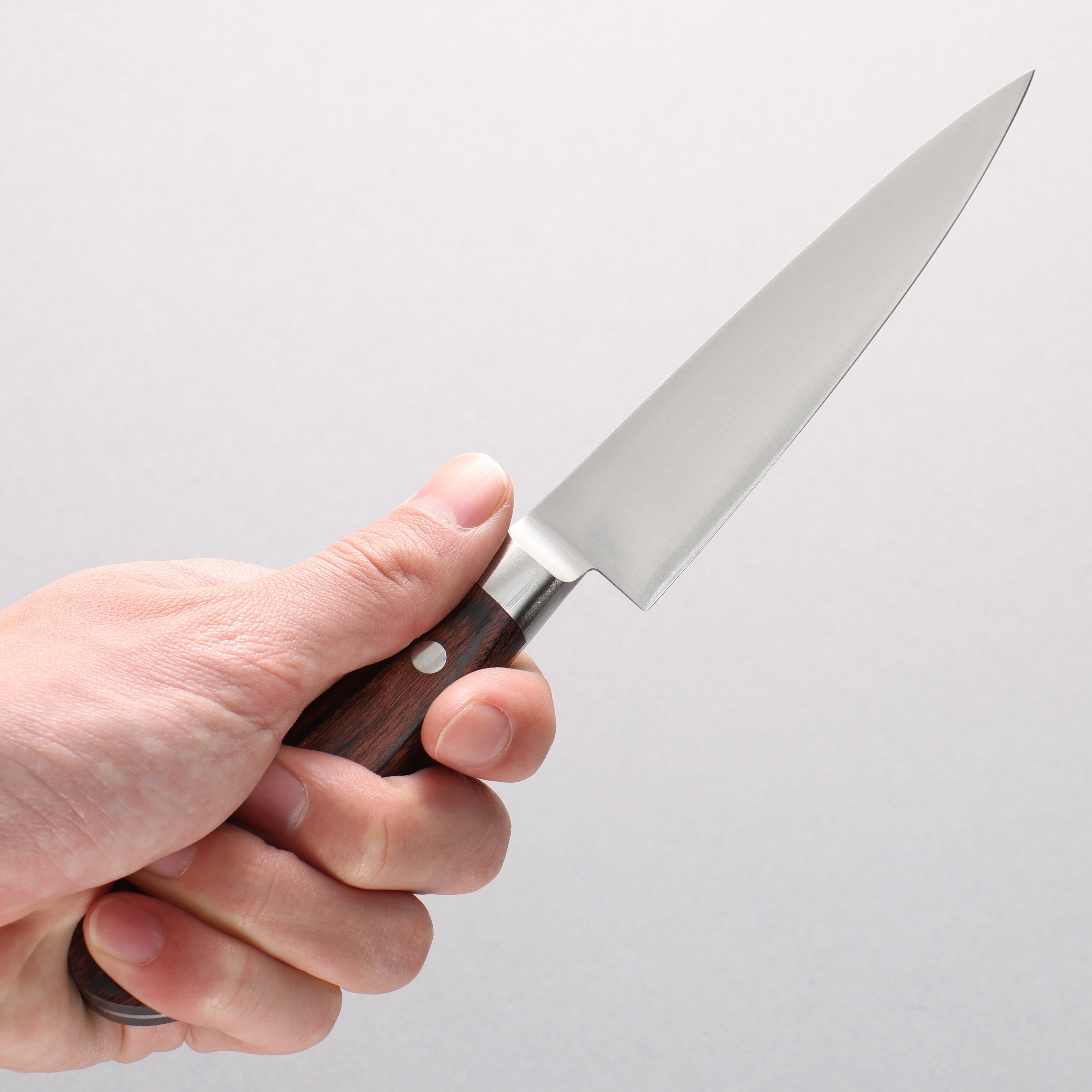 Iseya Molybdenum Petty-Utility 120mm Mahogany Pakka wood Handle - Japanny - Best Japanese Knife