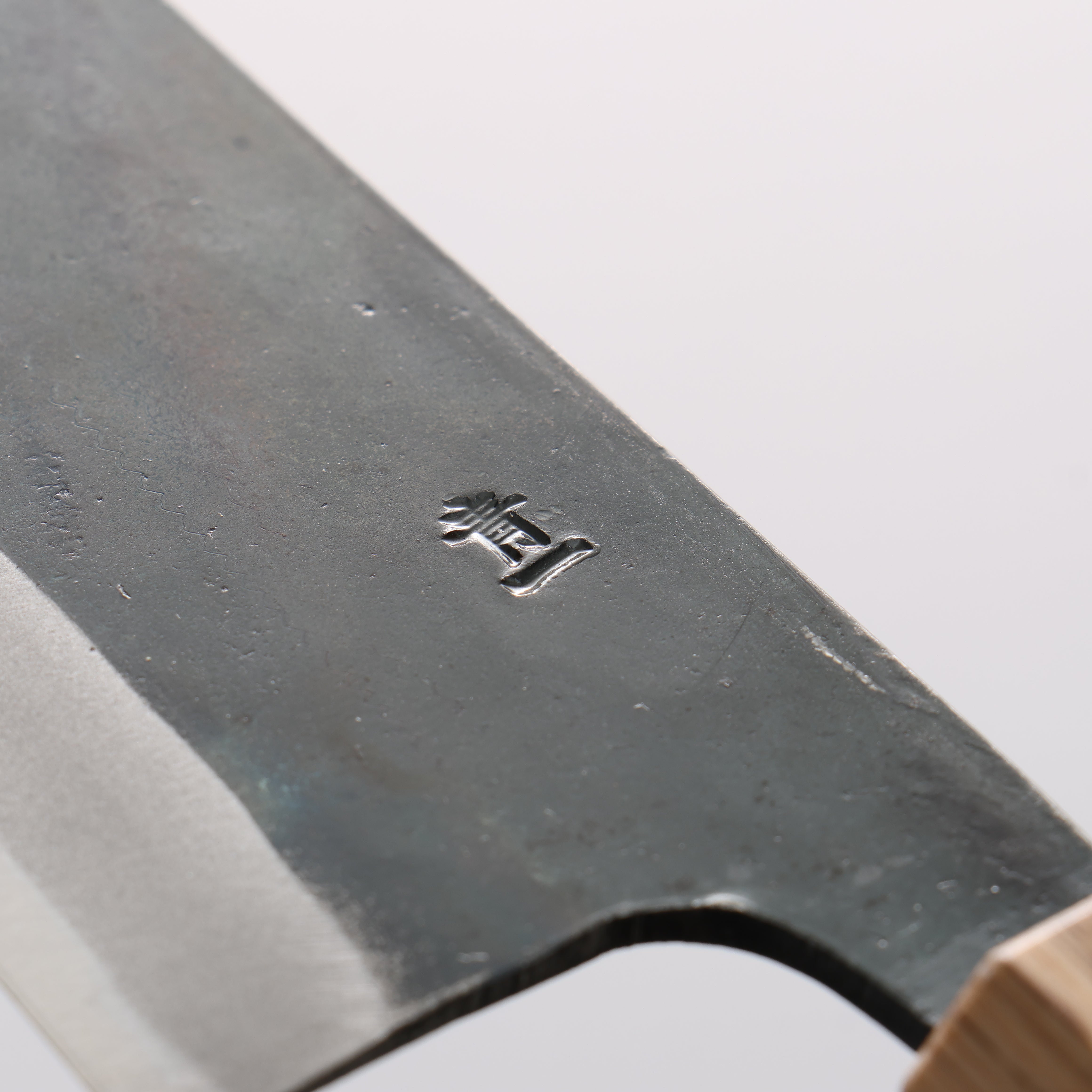 Seisuke Blue Steel No.1 Black Finished Kiritsuke Gyuto 240mm Rosewood (ferrule: Oak) Handle - Japanny - Best Japanese Knife