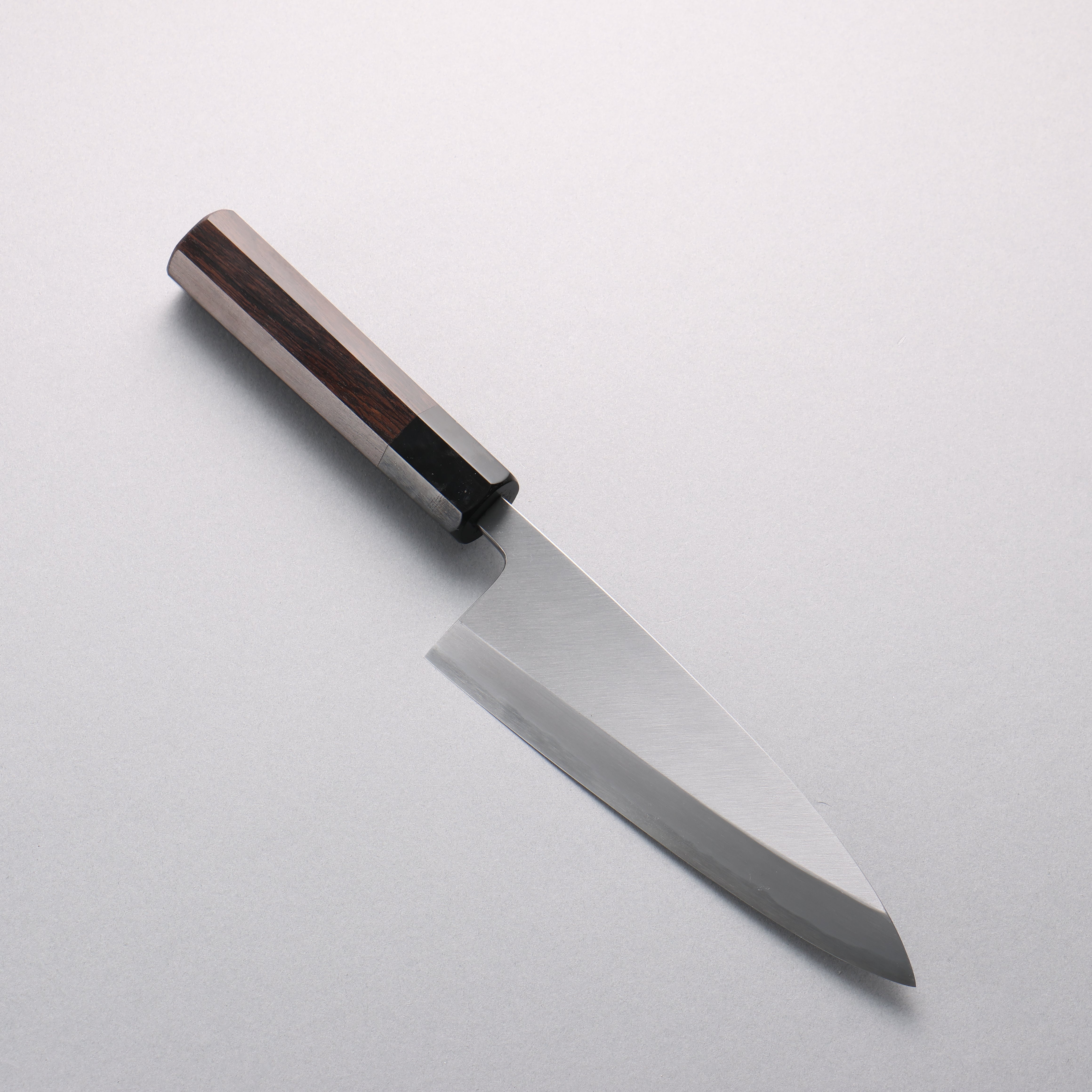 Minamoto Akitada Blue Steel No.1 Aideba 165mm Ebony Wood (ferrule: Black Water Buffalo Horn) Handle - Japanny - Best Japanese Knife