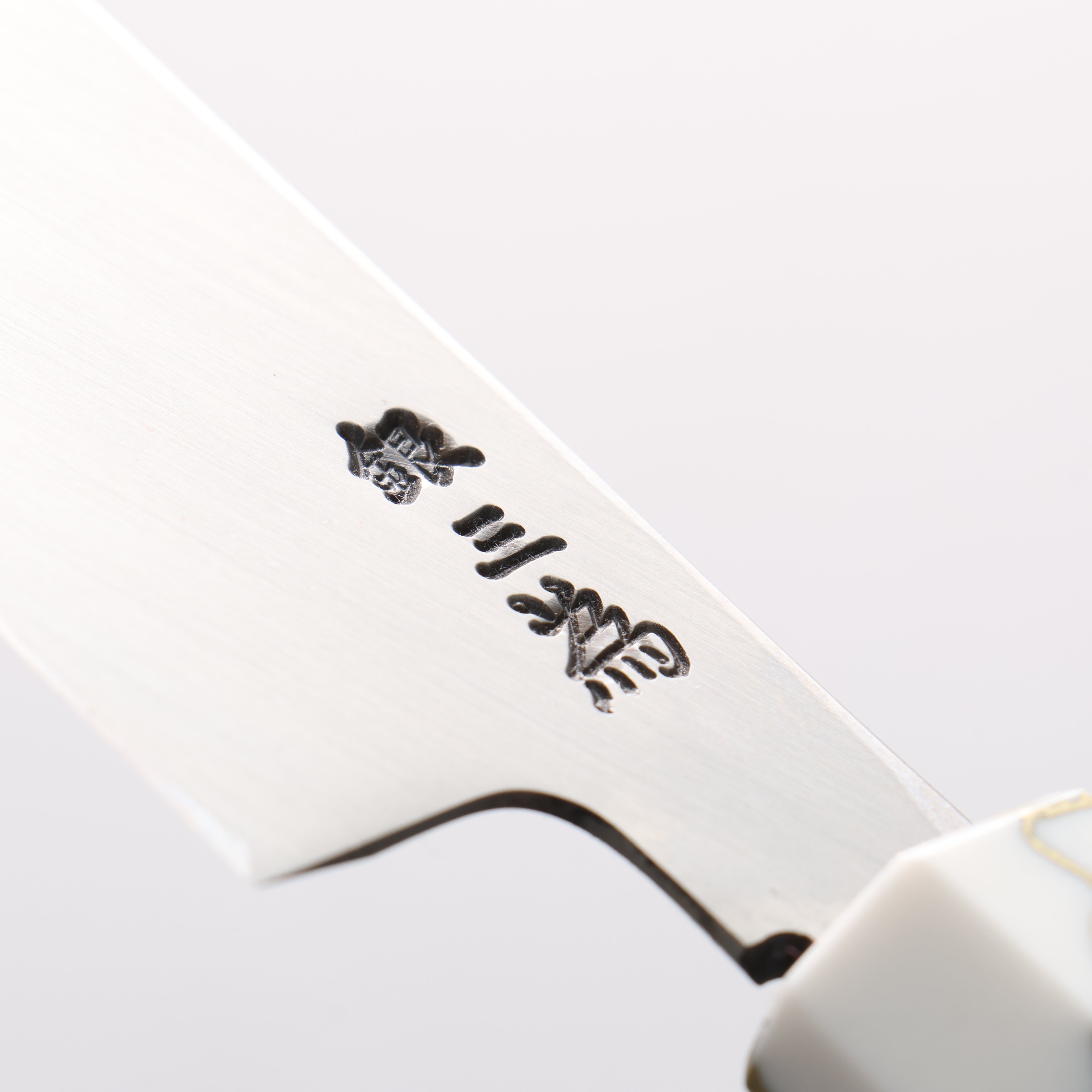 Sakai Takayuki Chef Series Silver Steel No.3 Mukimono 180mm Stabilized wood (White Ferrule and End Cap) Handle with Sheath - Japanny - Best Japanese Knife