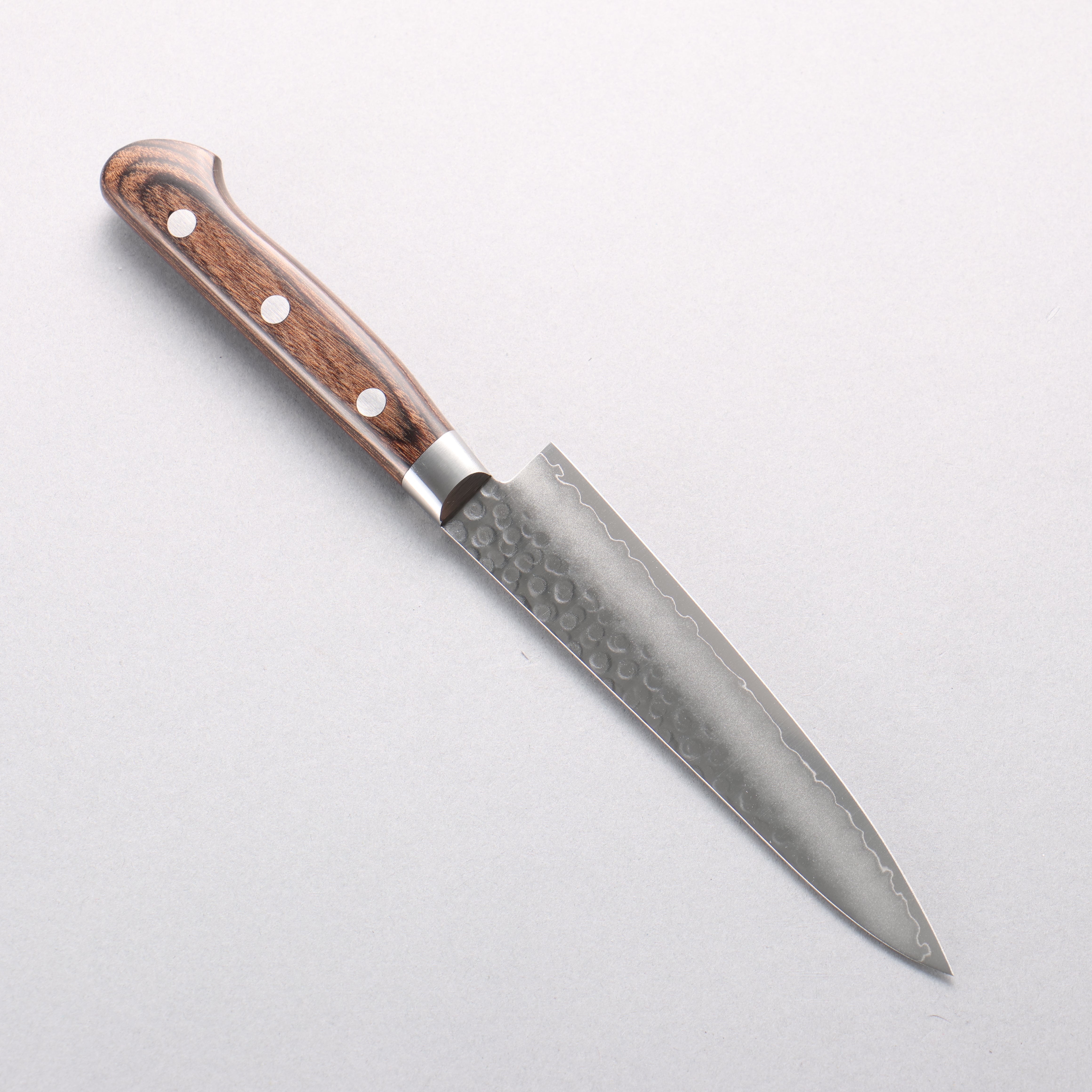 Seisuke VG10 Hammered Petty-Utility 135mm Zebrawood Handle