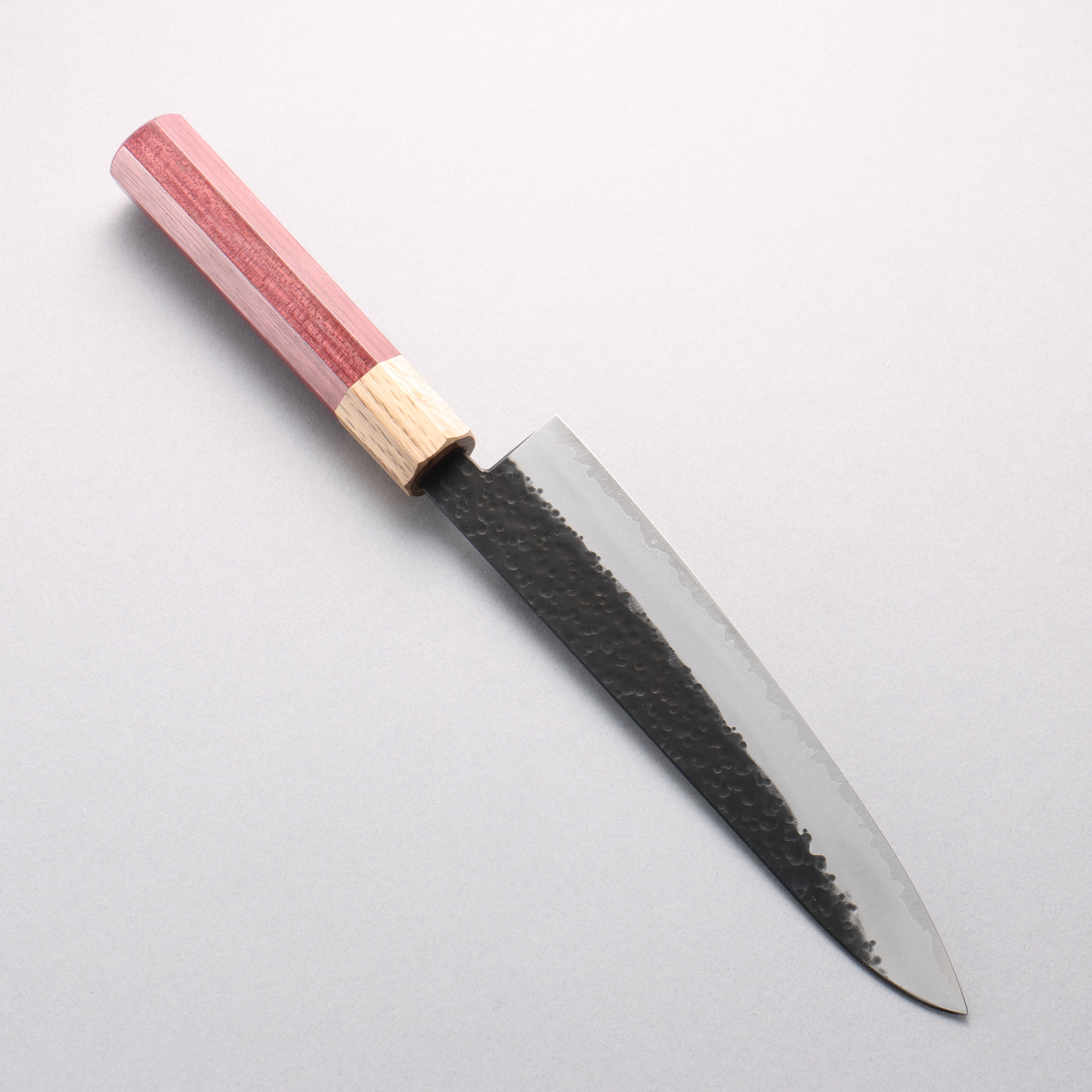 Fukube VG10 Hammered Black Finished Gyuto 210mm Purple Heart Handle