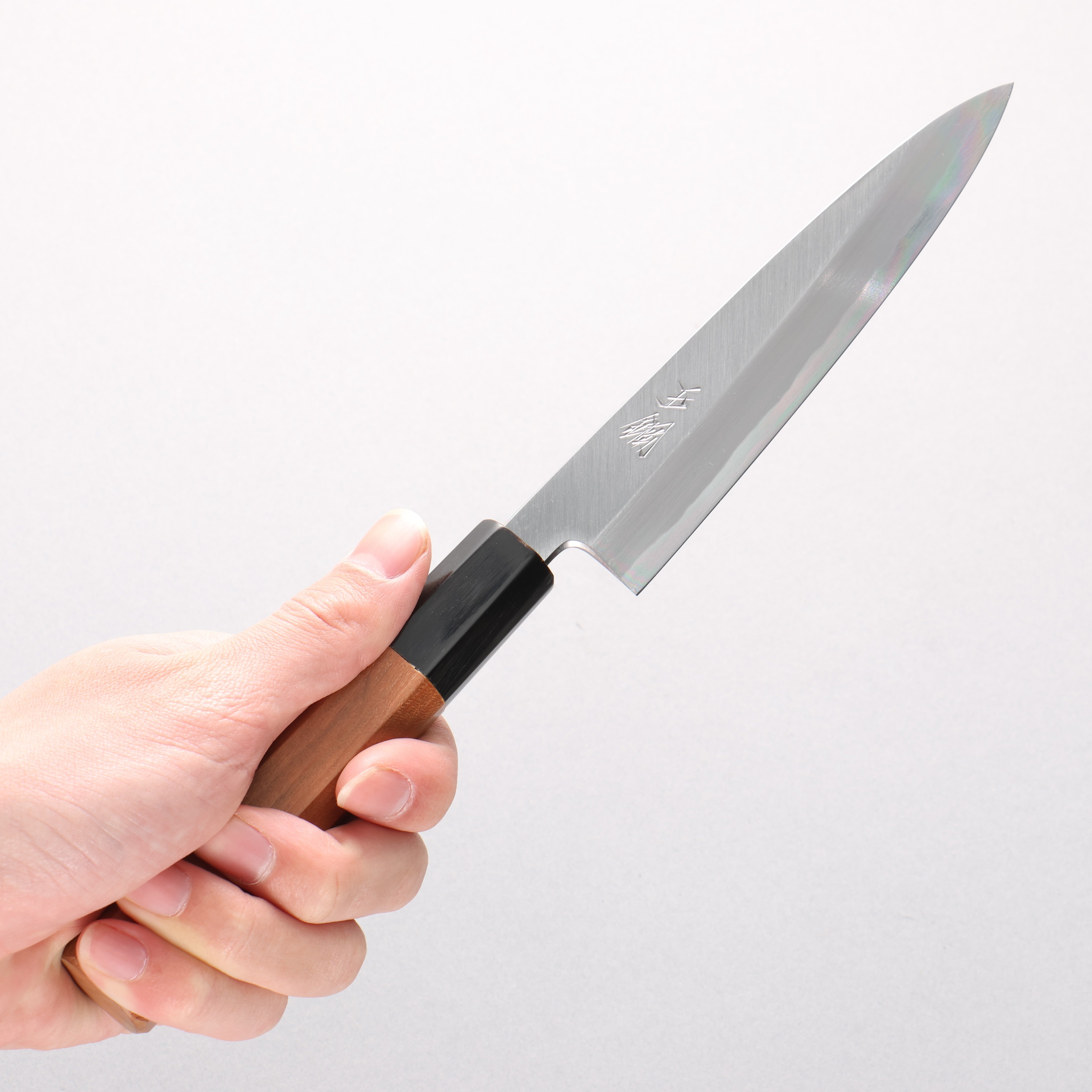 Tessen by Tanaka Tamahagane Petty-Utility 145mm Wild Cherry Handle - Japanny - Best Japanese Knife