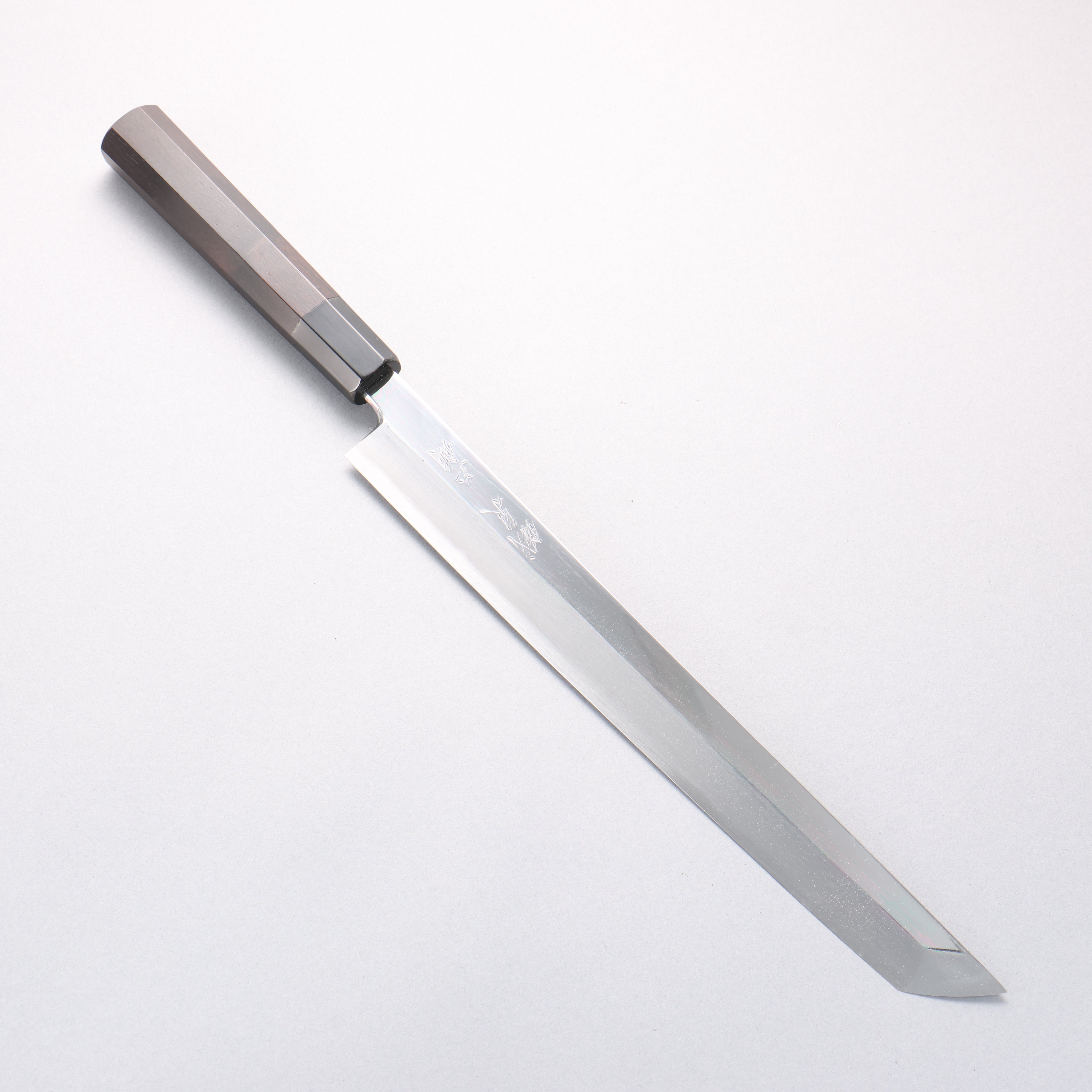 Tessen by Tanaka Tamahagane Sakimaru Yanagiba 300mm Ebony Wood Handle with Sheath - Japanny - Best Japanese Knife