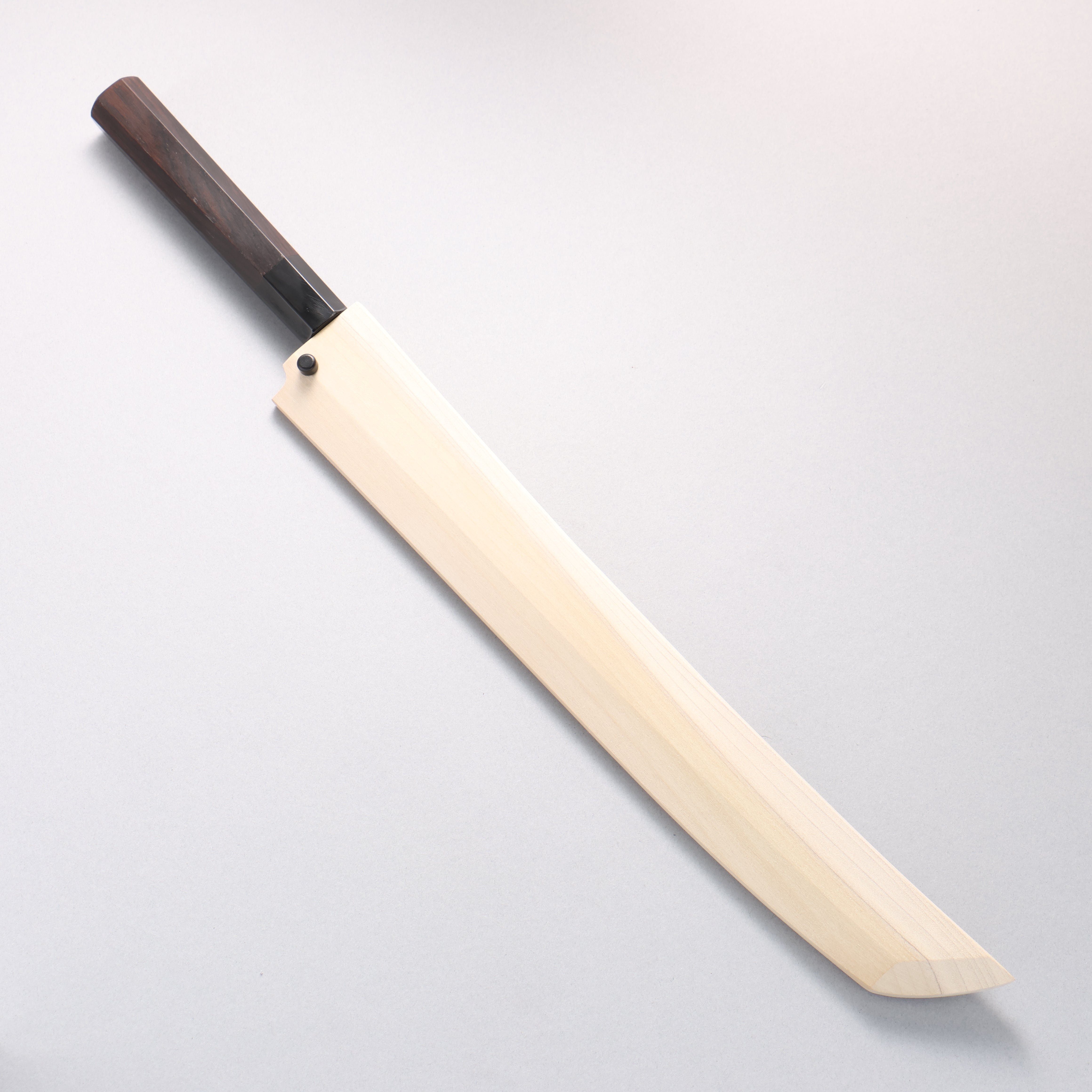Tessen by Tanaka Tamahagane Sakimaru Yanagiba 315mm Ebony Wood Handle with Sheath - Japanny - Best Japanese Knife