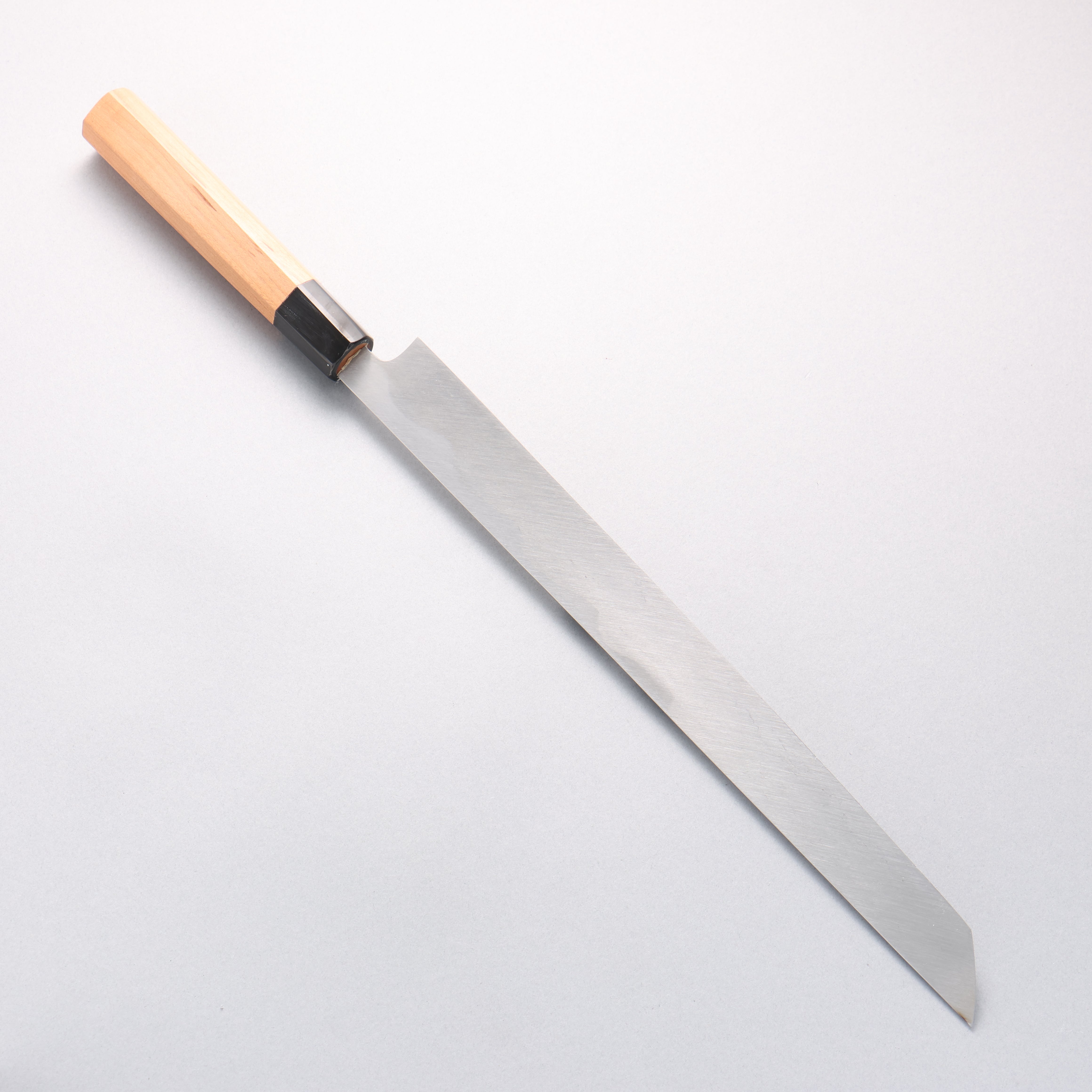 Tessen by Tanaka Tamahagane Sakimaru Yanagiba 315mm Wild Cherry Handle with Sheath - Japanny - Best Japanese Knife