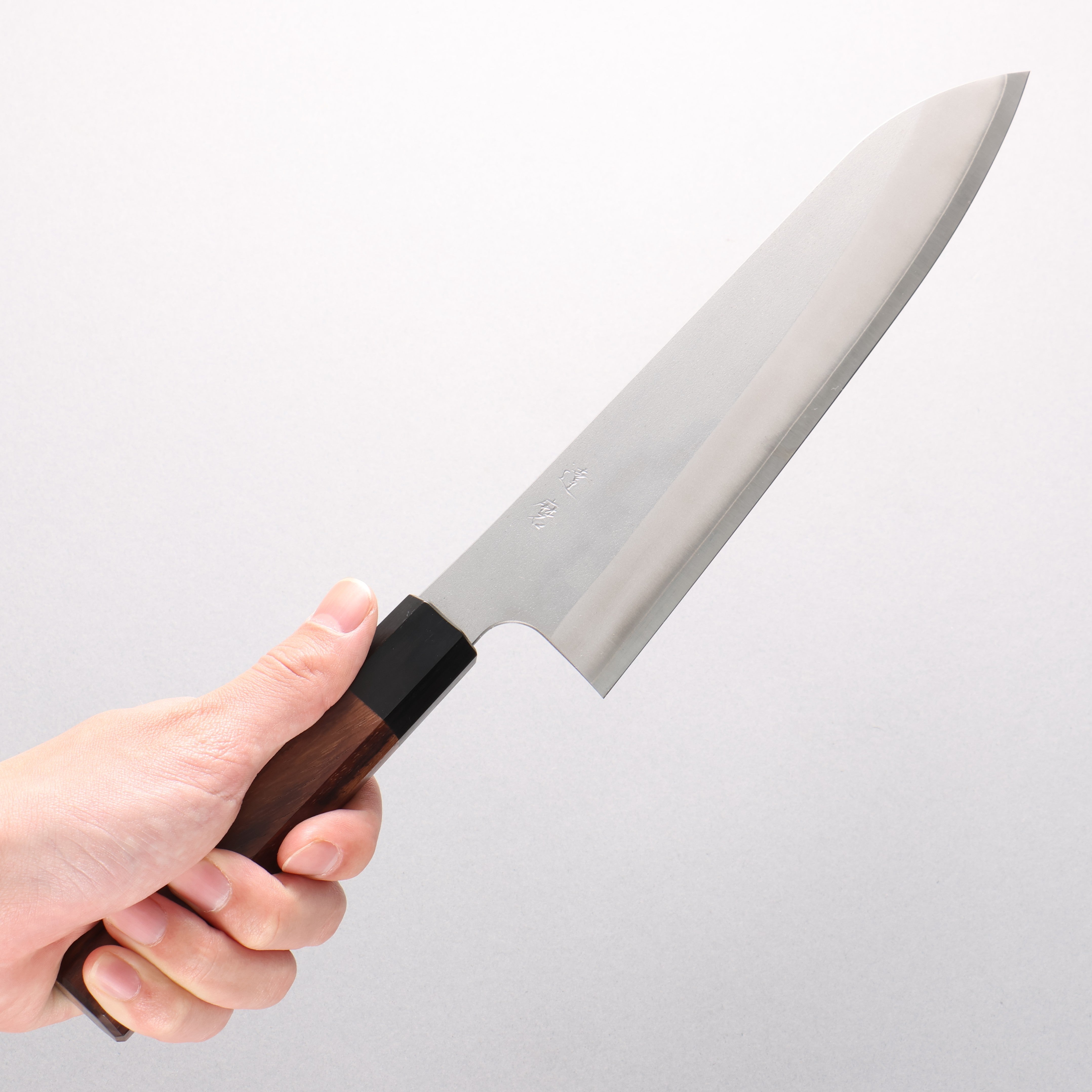 Daruma Silver Steel No.3 Gyuto 210mm Rosewood (Ferrule: Black Pakka Wood) Handle - Japanny - Best Japanese Knife