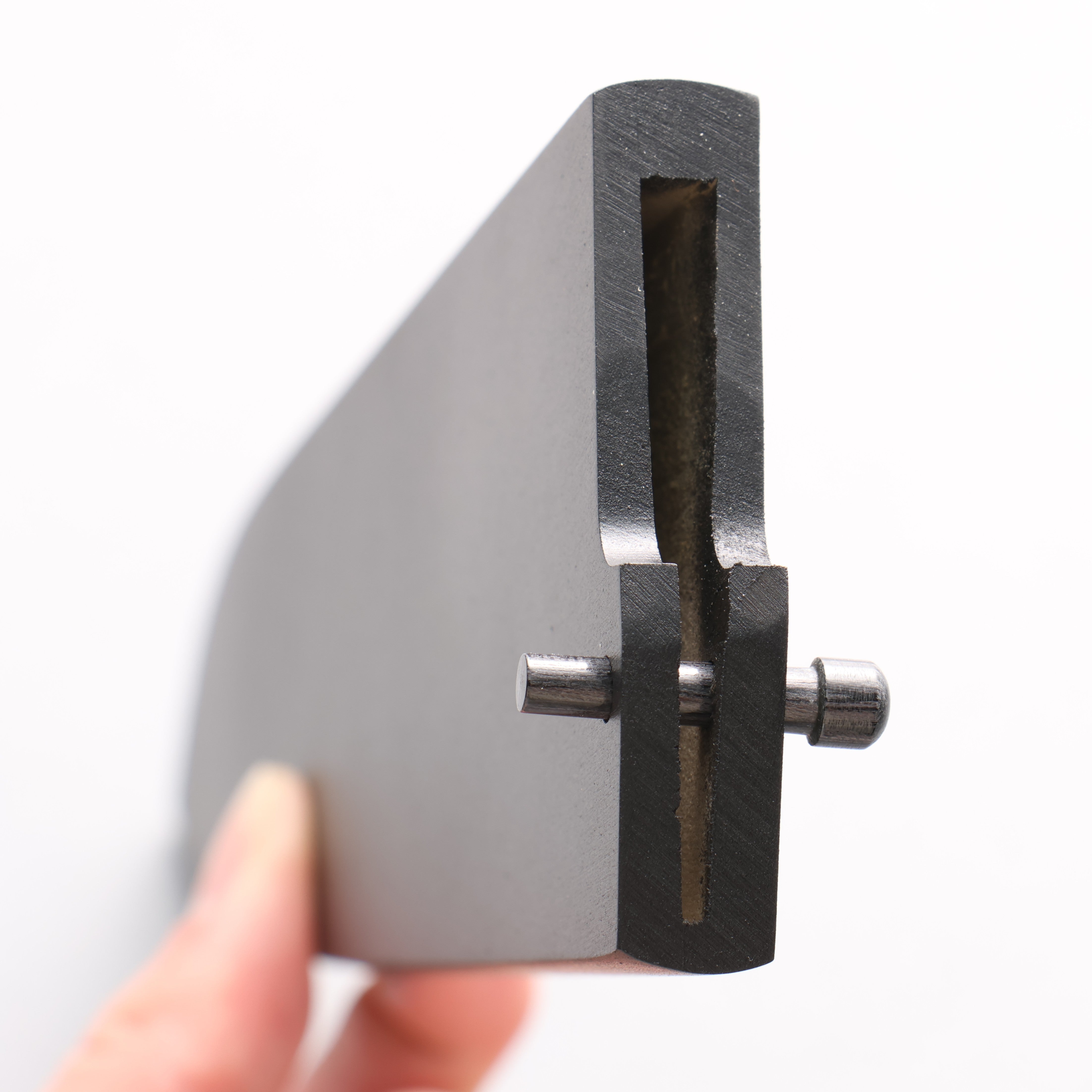 합판 핀이 달린 규토 칼용 블랙 사야 칼집 210mm