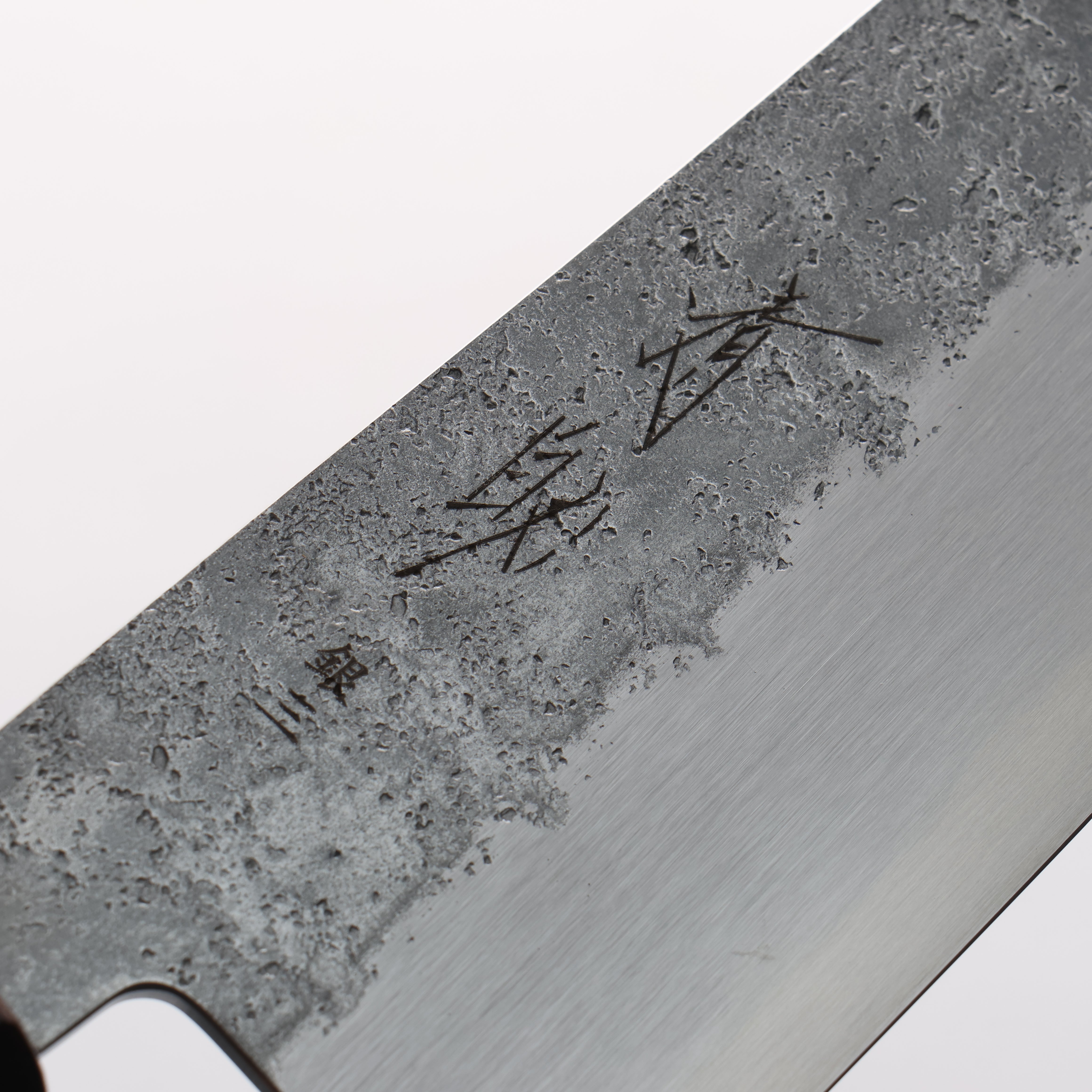 Seisuke Silver Steel No.3 Nashiji Kiritsuke Santoku 180mm Ebony Wood Handle - Japanny - Best Japanese Knife