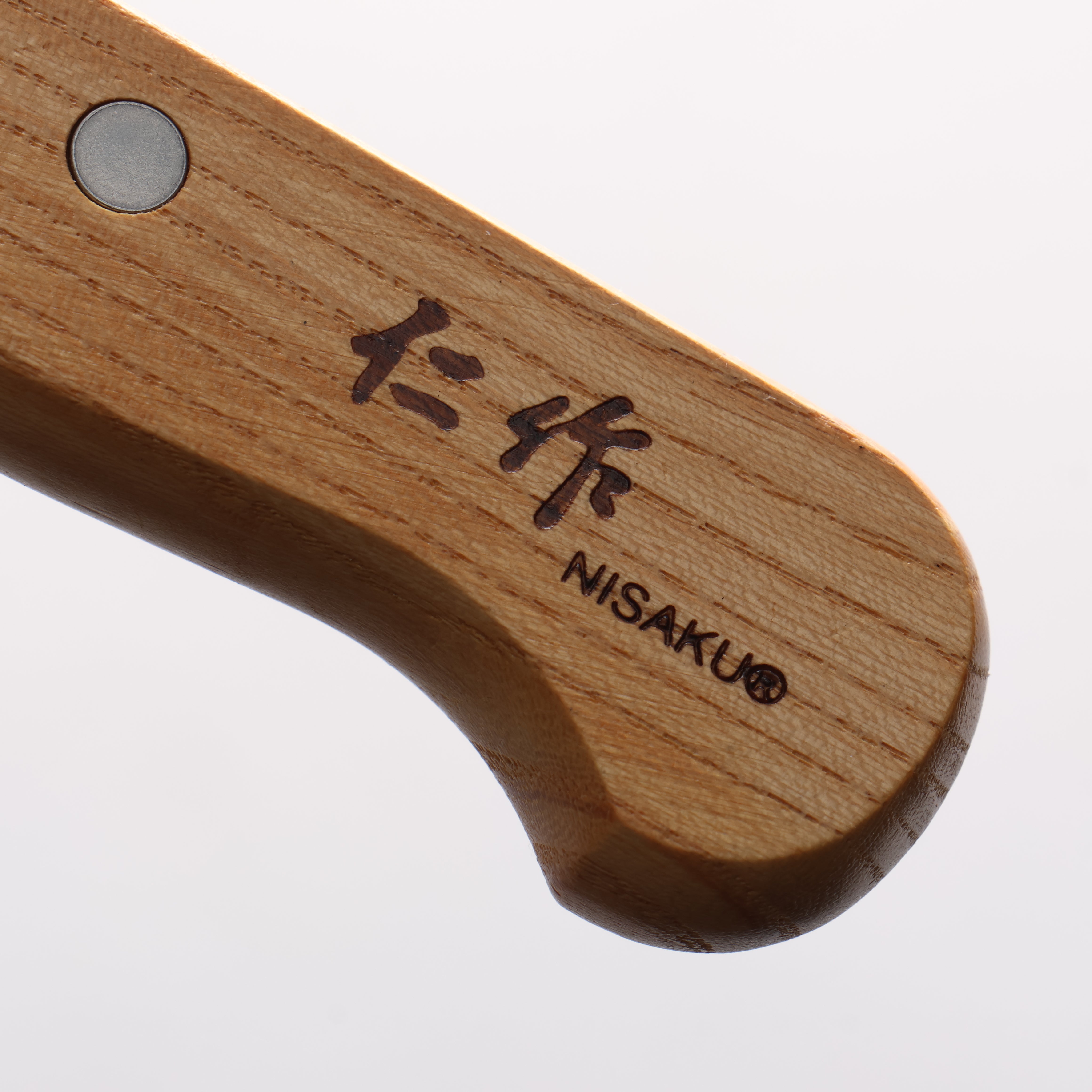 Nisaku Stainless Steel Serrated Blade 300mm Natural wood Handle