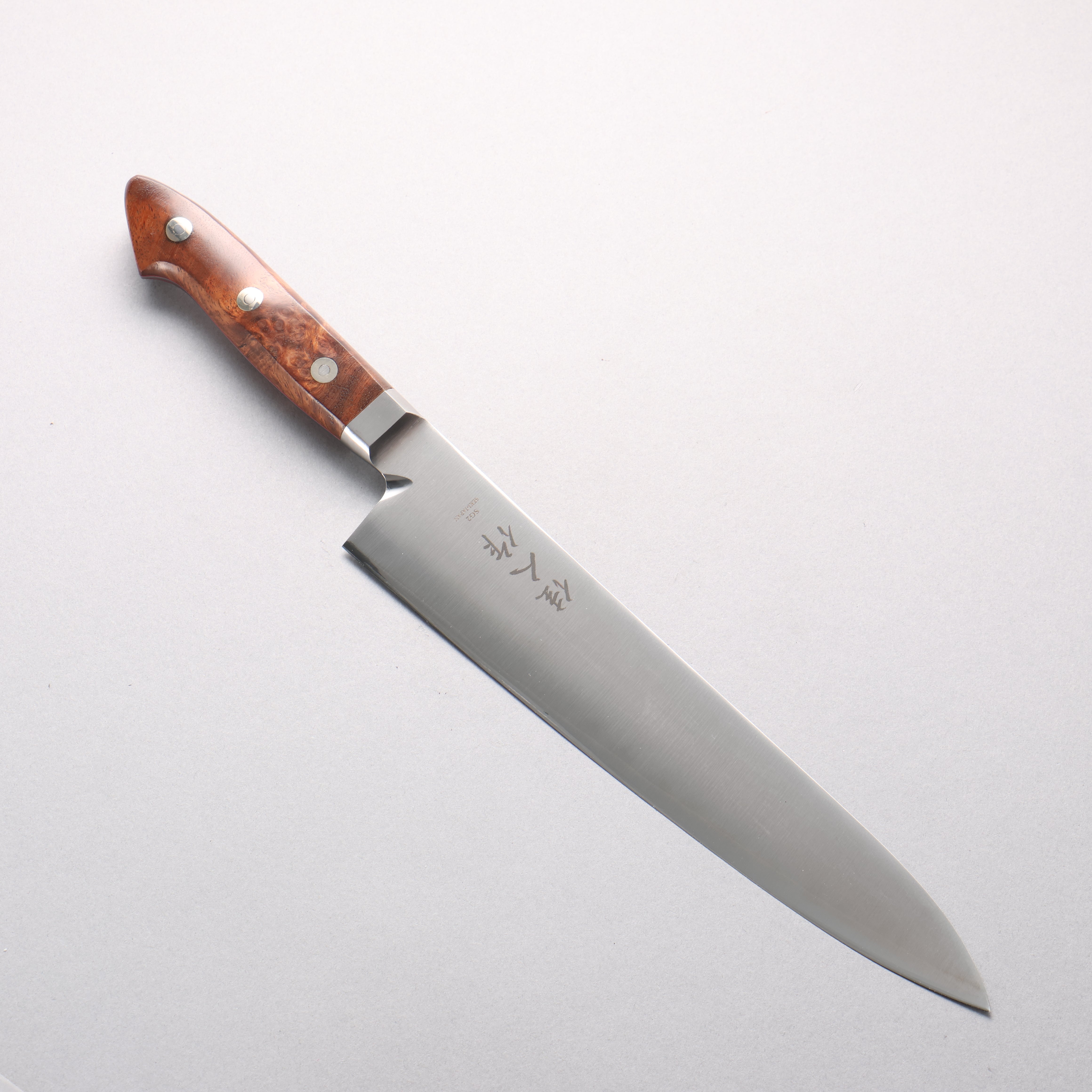 Kajin SG2 Sujihiki 240mm Chinese Quince Burl Handle