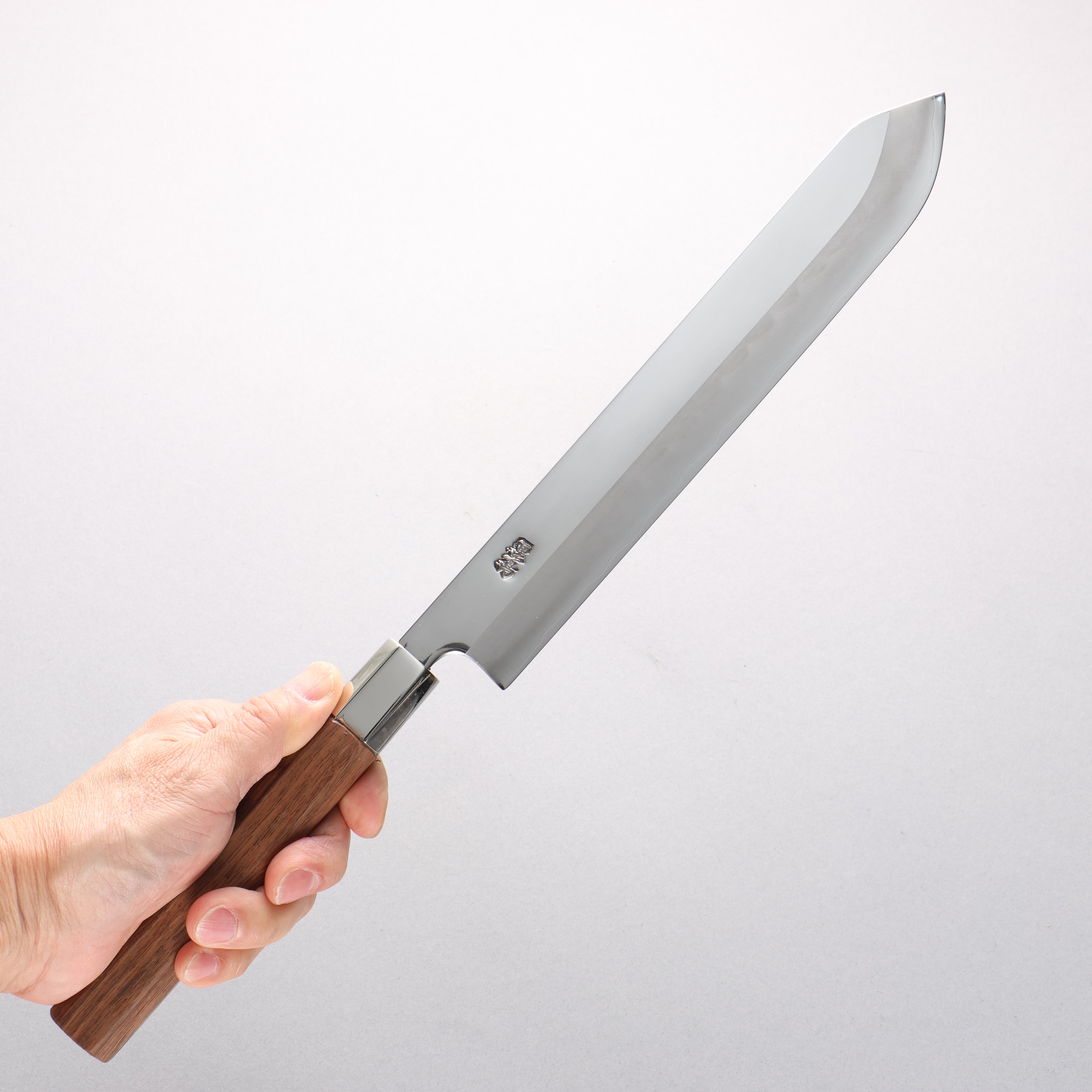 Kurotori Silver Steel No.3 Migaki Finished Bonito Knife 240mm Walnut Handle - Japanny - Best Japanese Knife